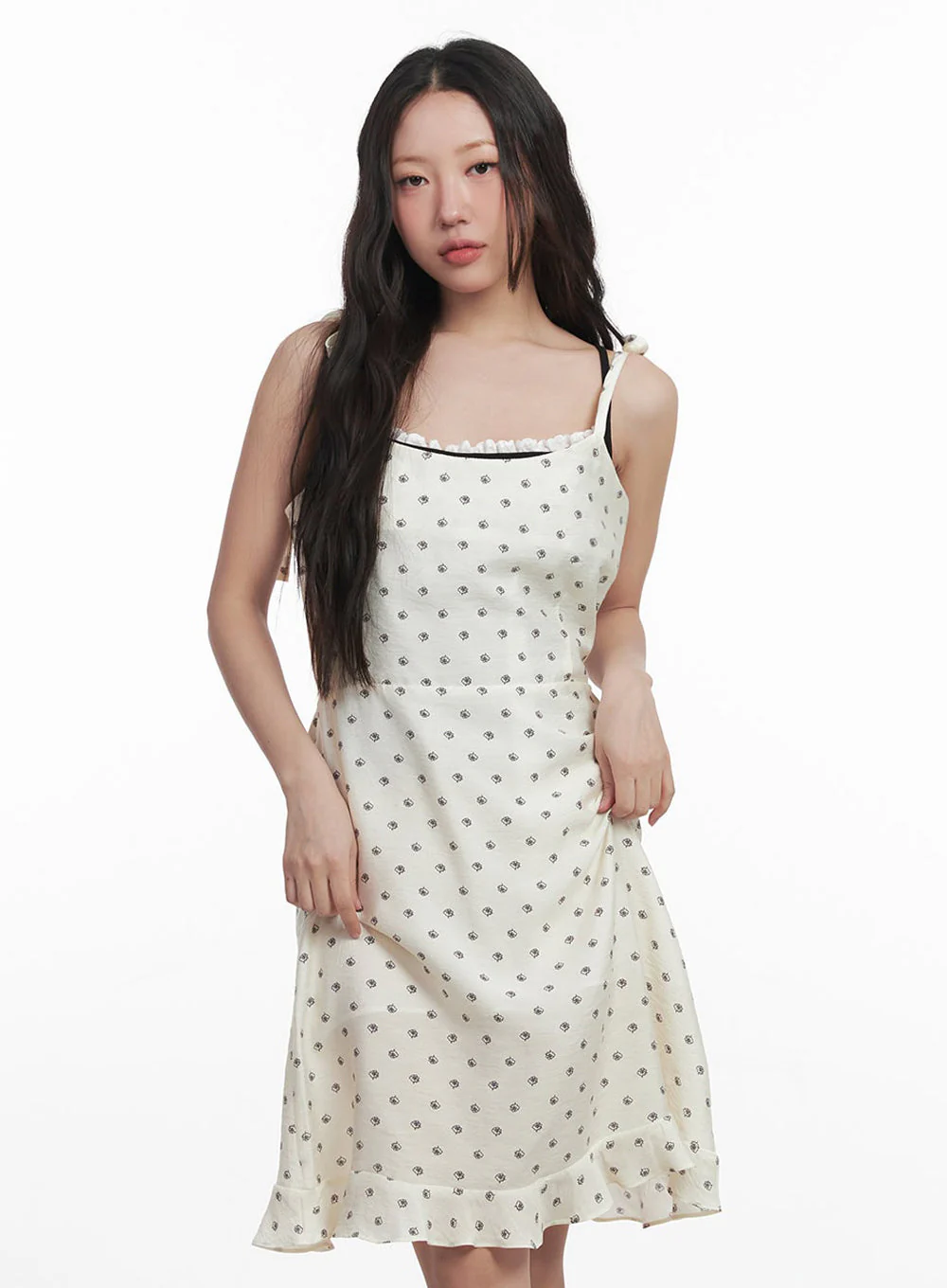 Floral Flare Cami Midi Dress IM528 - Image 2