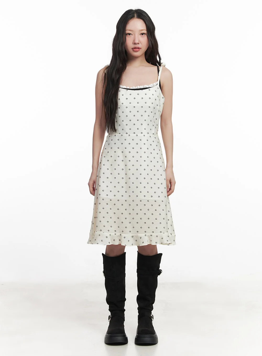 Floral Flare Cami Midi Dress IM528 - Image 4