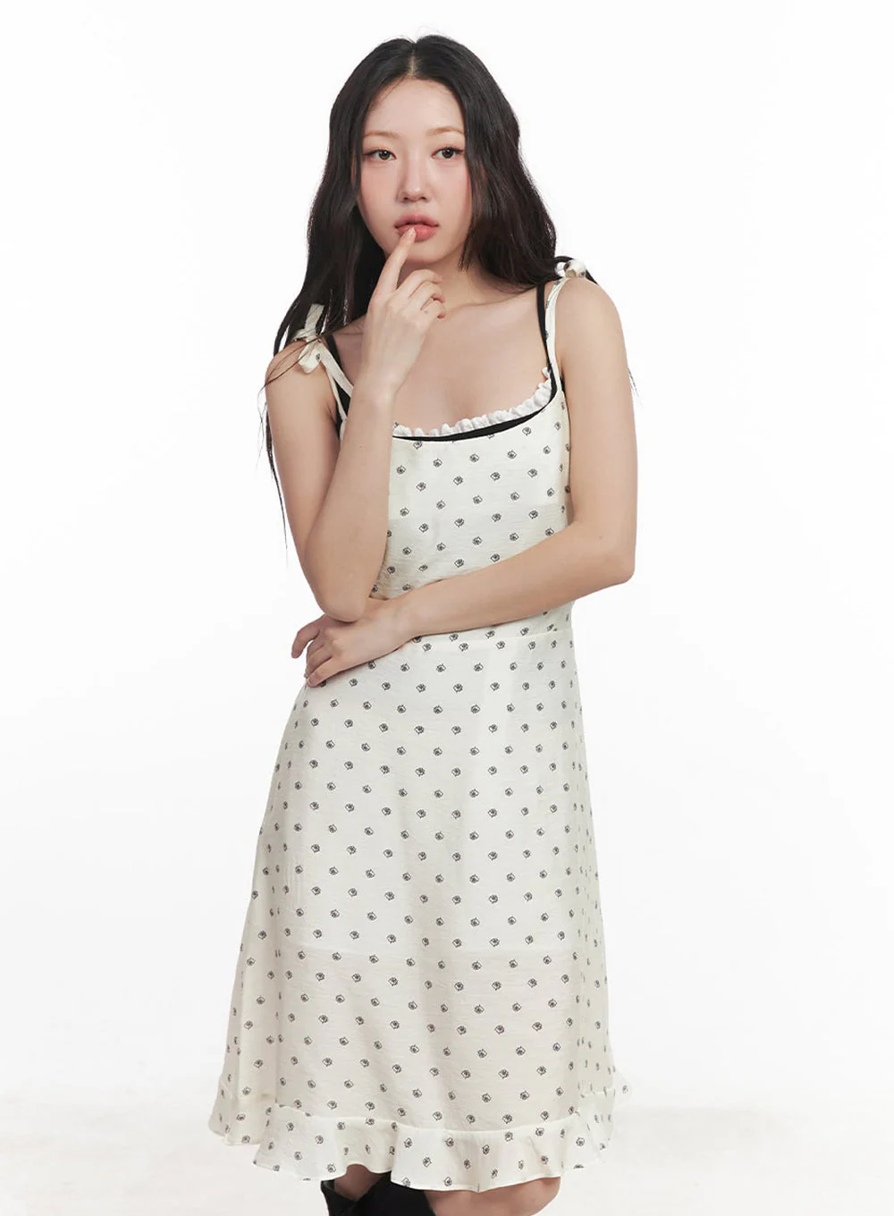 Floral Flare Cami Midi Dress IM528 - Image 5