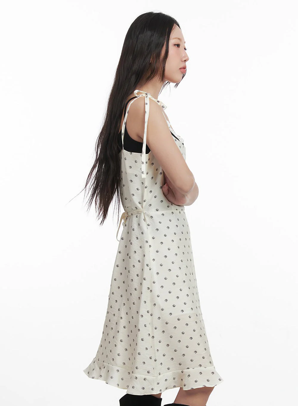 Floral Flare Cami Midi Dress IM528 - Image 6