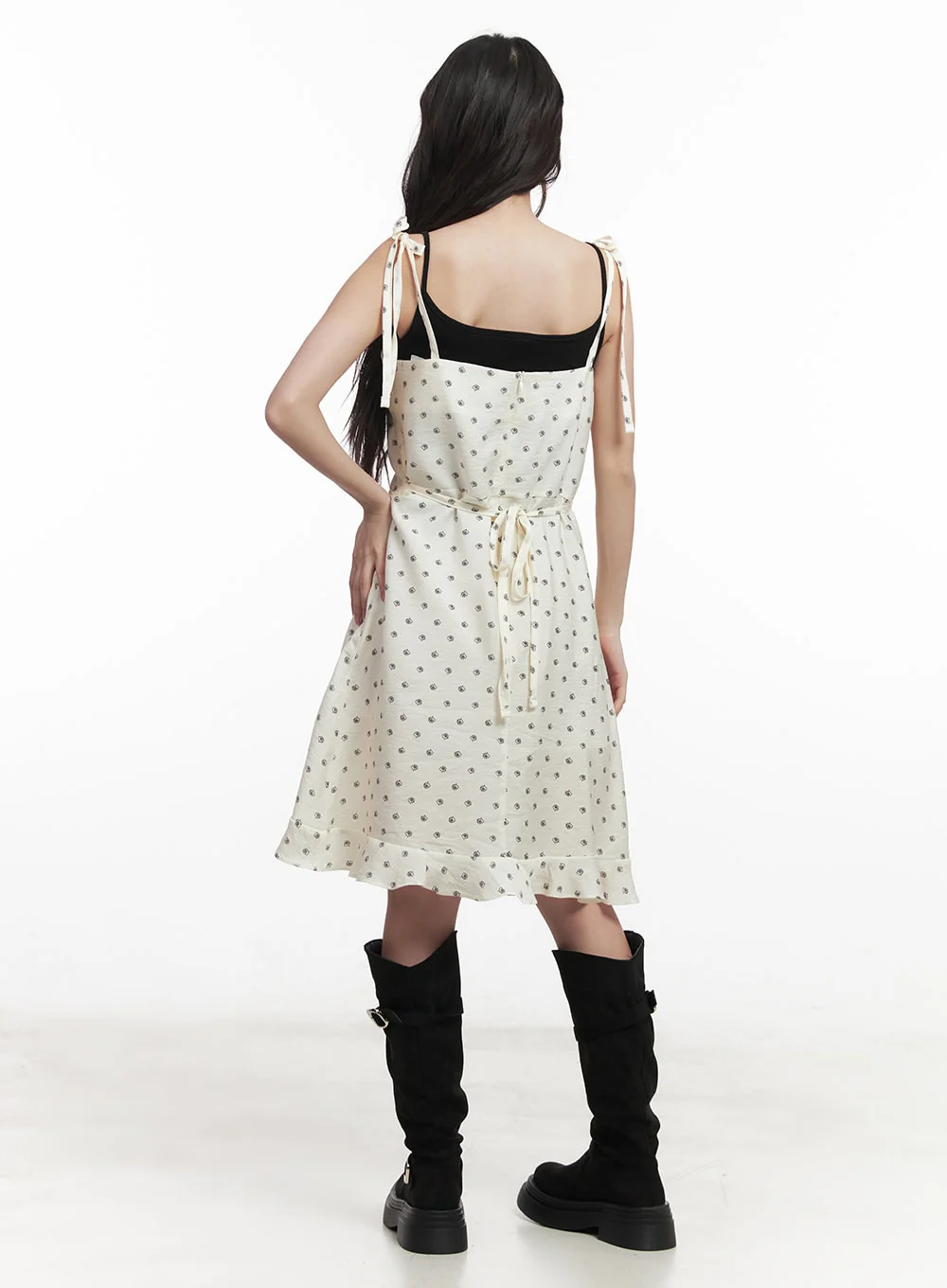 Floral Flare Cami Midi Dress IM528 - Image 8