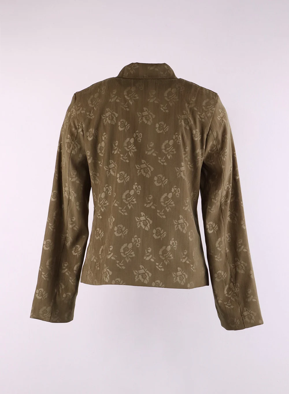 Floral Jacquard Zip-Up Jacket CJ426 - Image 9