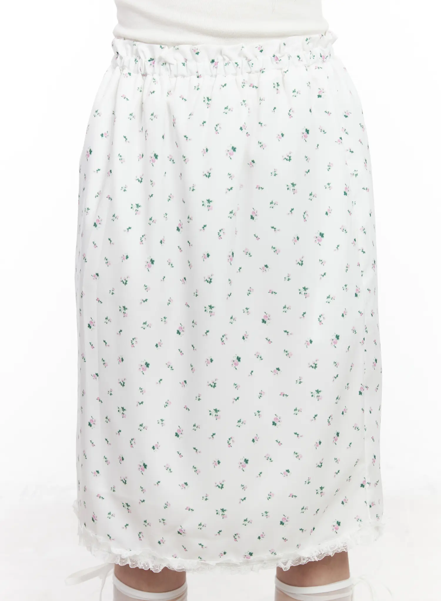 Floral Lace Midi Skirt CM527 - Image 7
