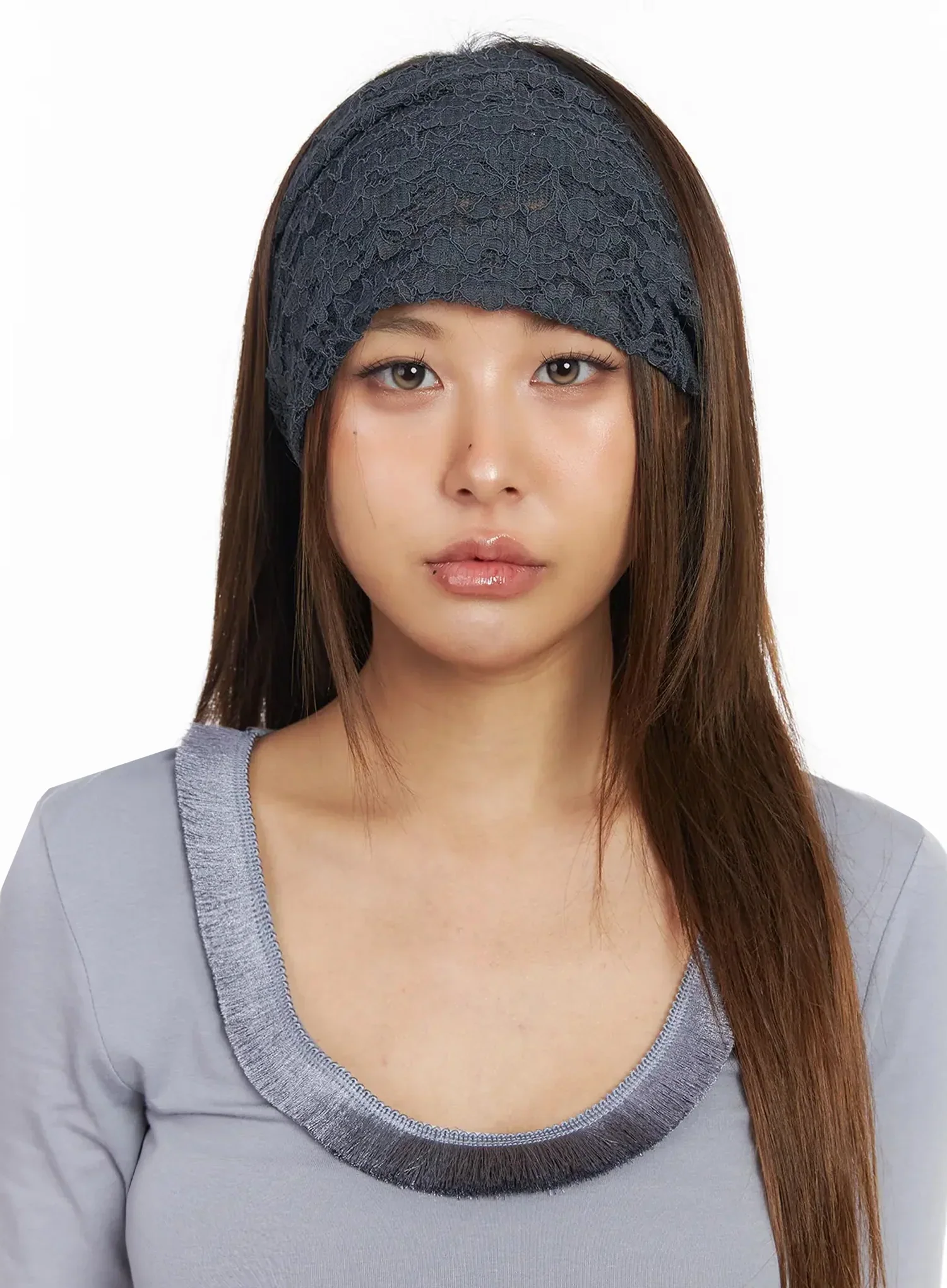 Floral Lace Wide Headband IY501 - Image 6