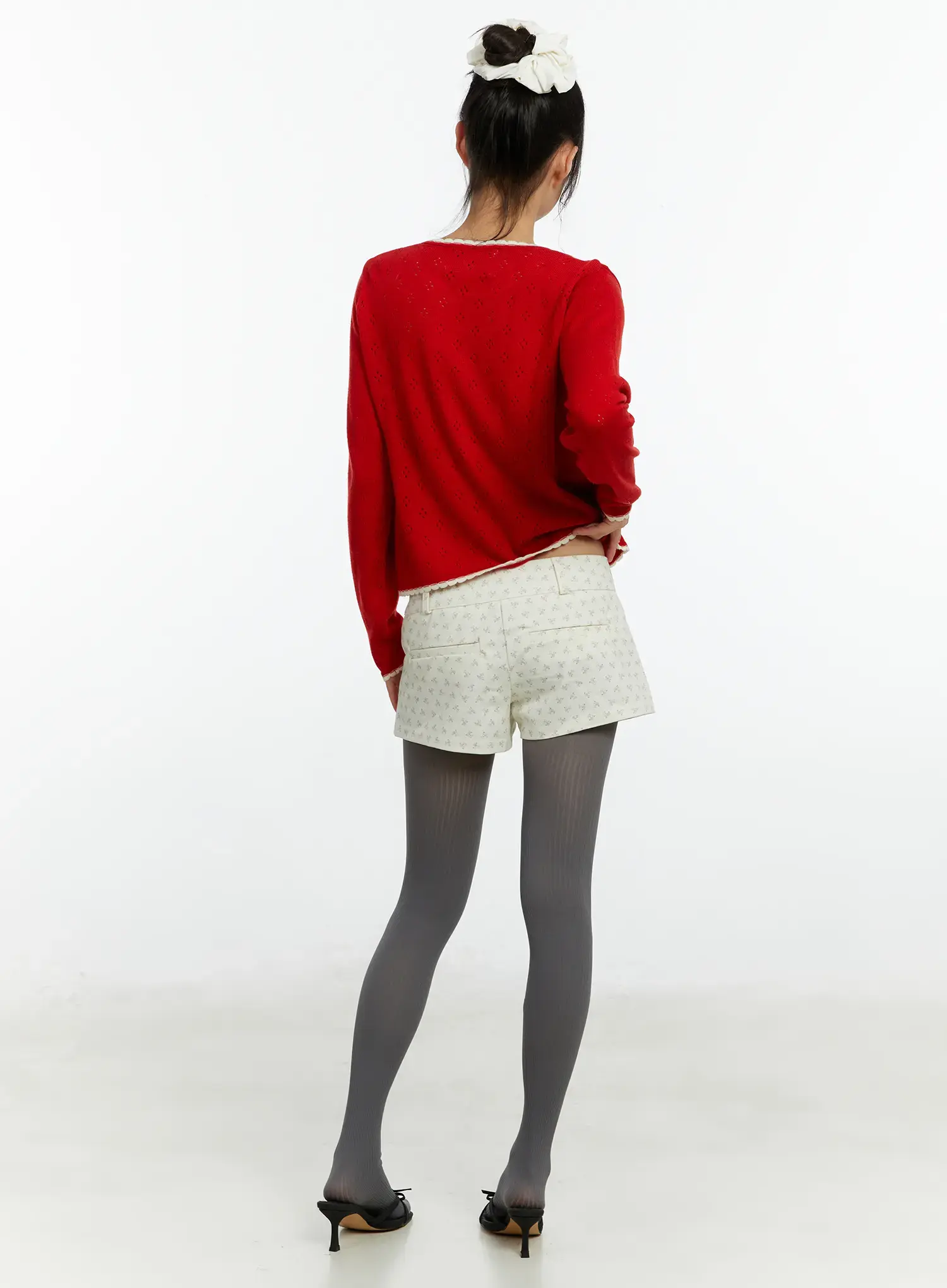 Floral Low Rise Shorts CF509 - Image 7