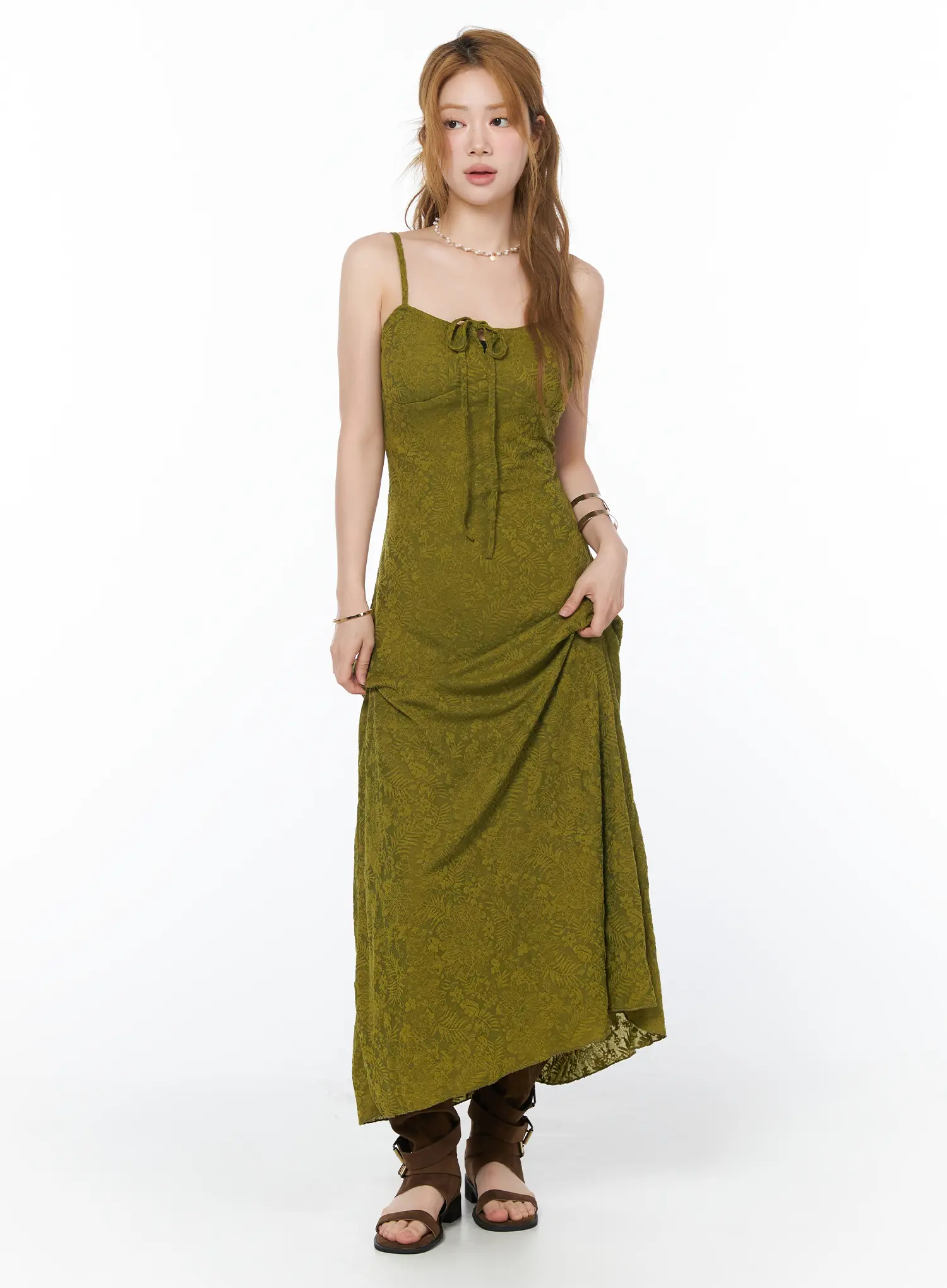 Floral Maxi Dress CY505 - Image 3