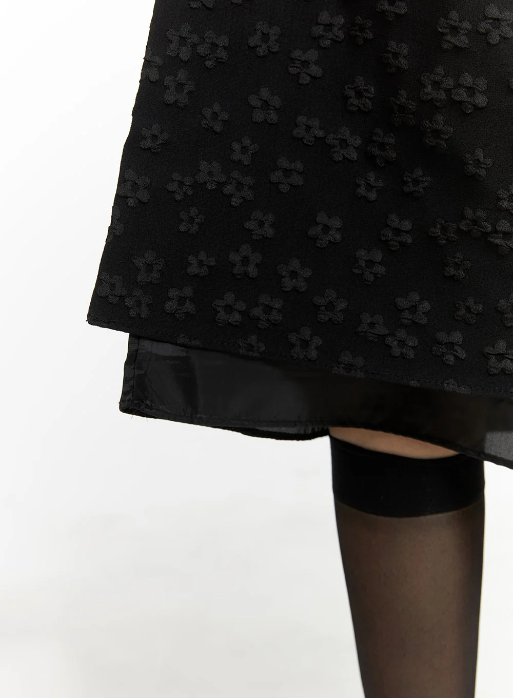 Floral Mesh Midi Skirt CA412 - Image 6
