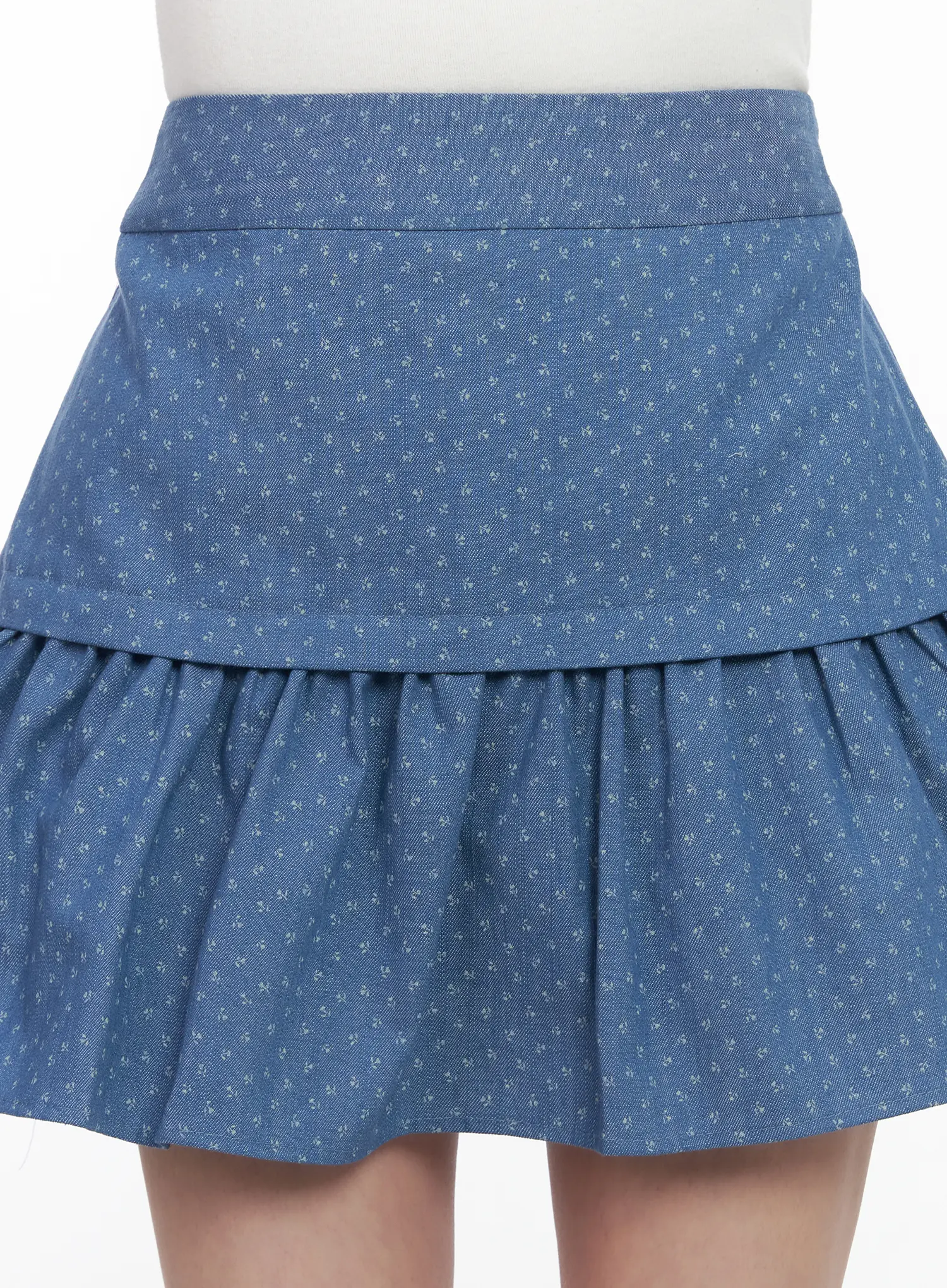 Floral Pattern Flare Mini Skirt CM527 - Image 8