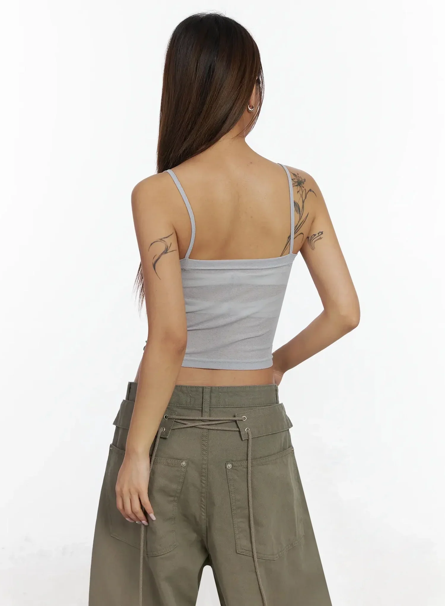 Floral Shirred Cami Top IA527 - Image 18