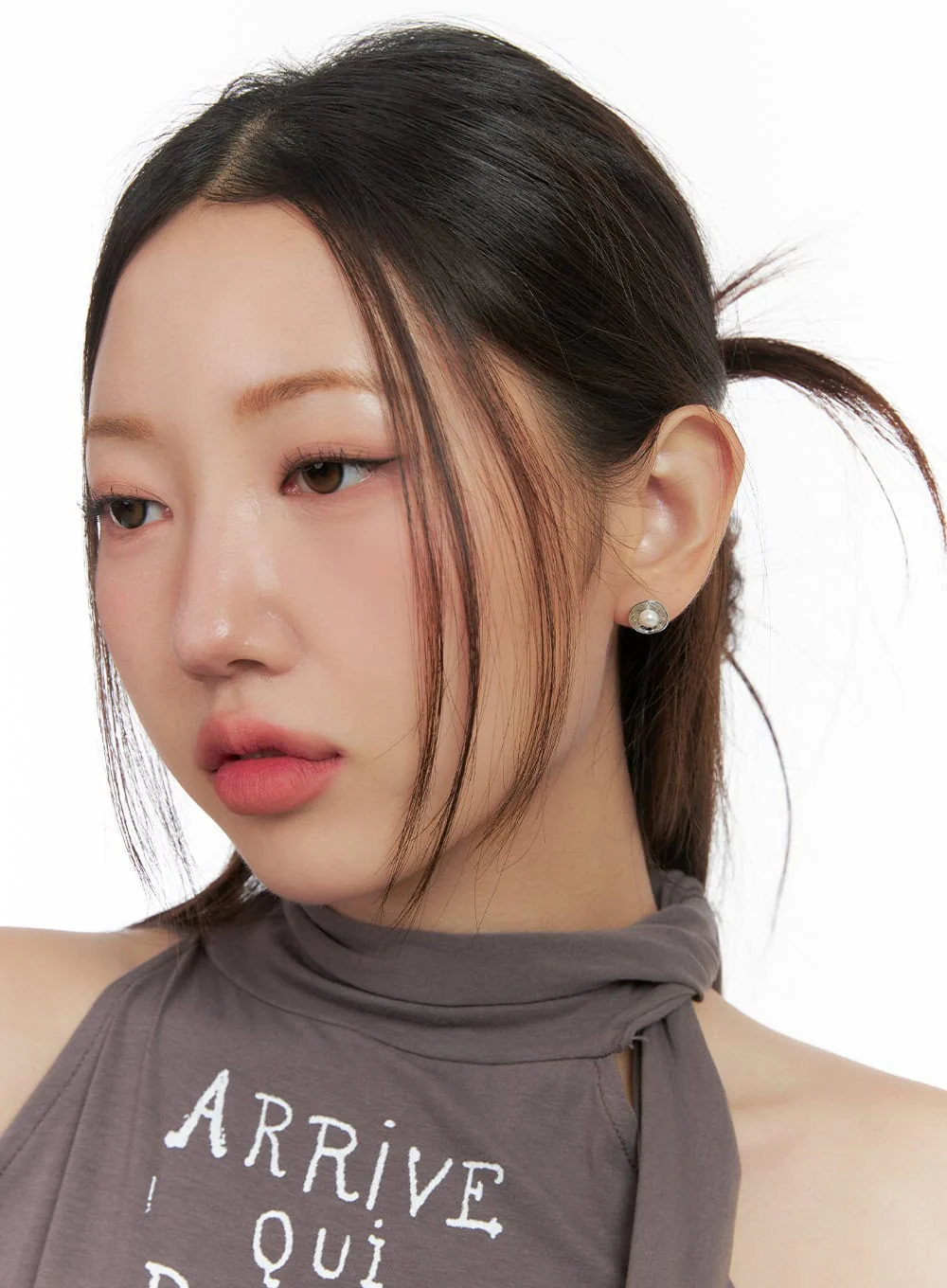 Flower Flat Earrings IO418 - Image 2