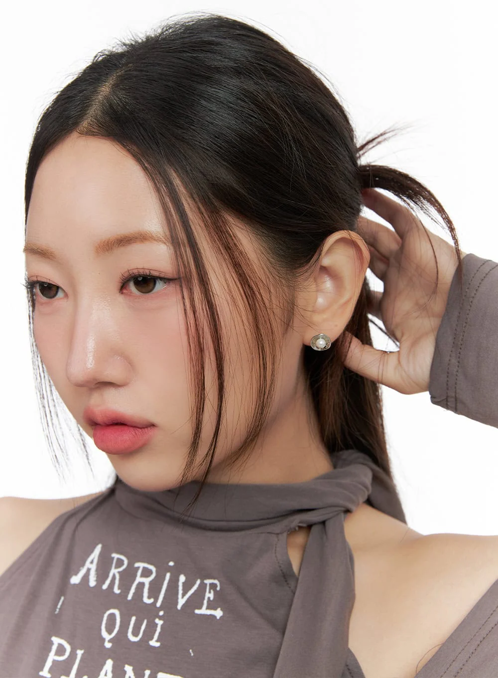 Flower Flat Earrings IO418 - Image 5