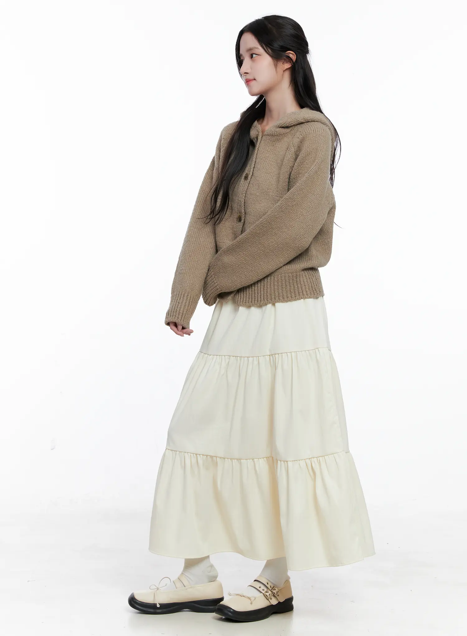 Flowy Tiered Maxi Skirt CS523 - Image 5