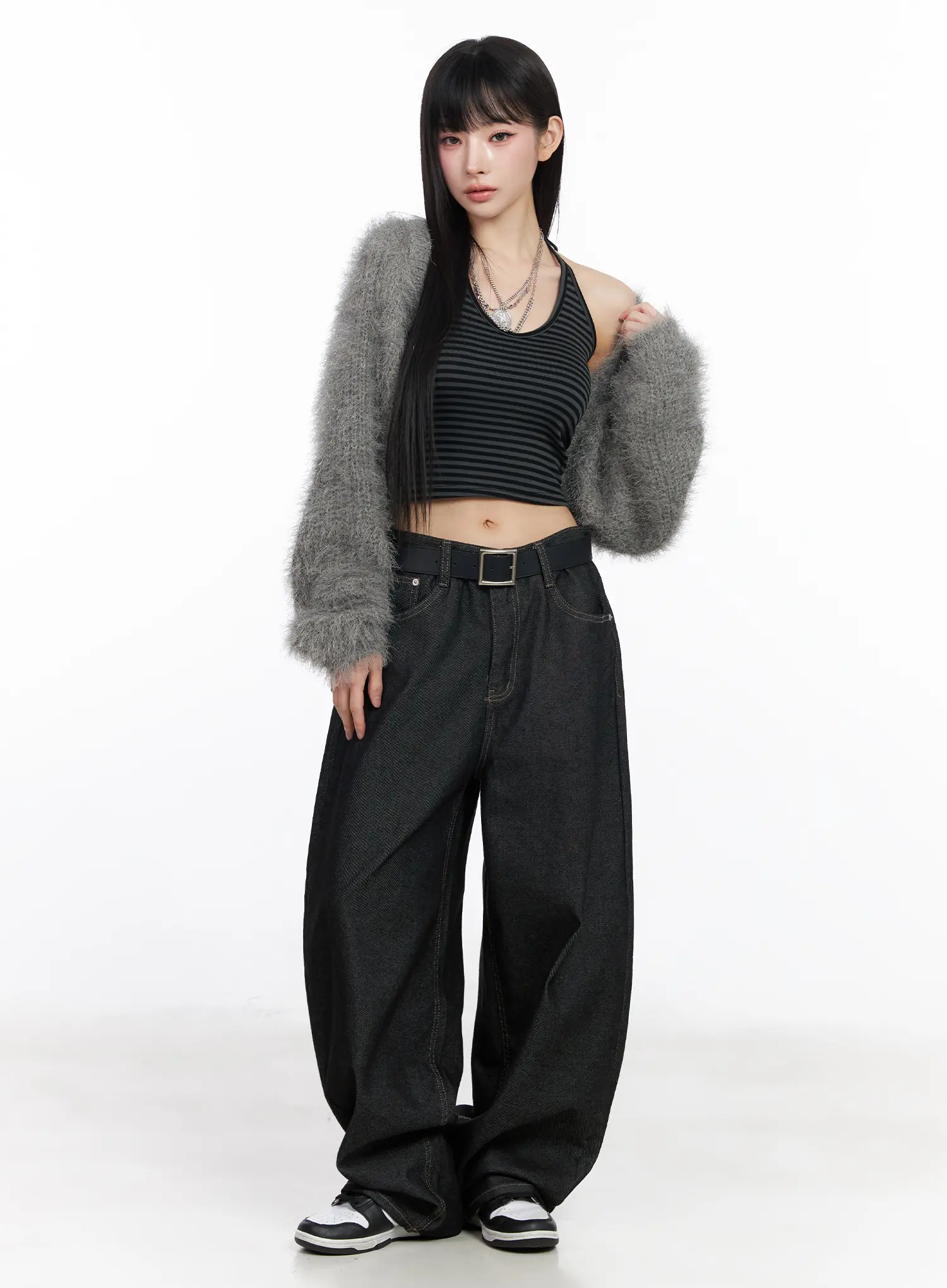 Fluffy Bolero Crop Cardigan CF519 - Image 3