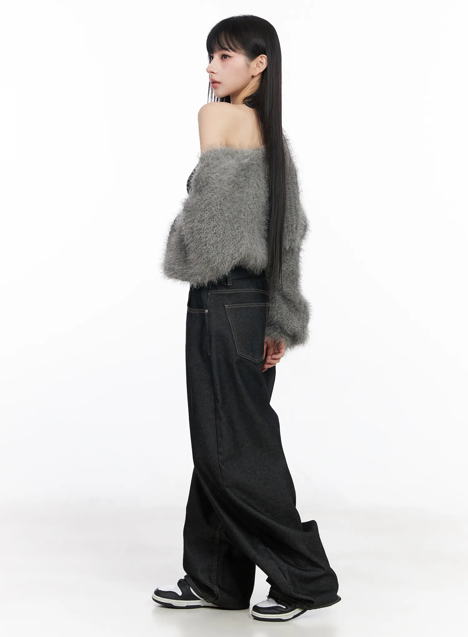 Fluffy Bolero Crop Cardigan CF519 - Image 4