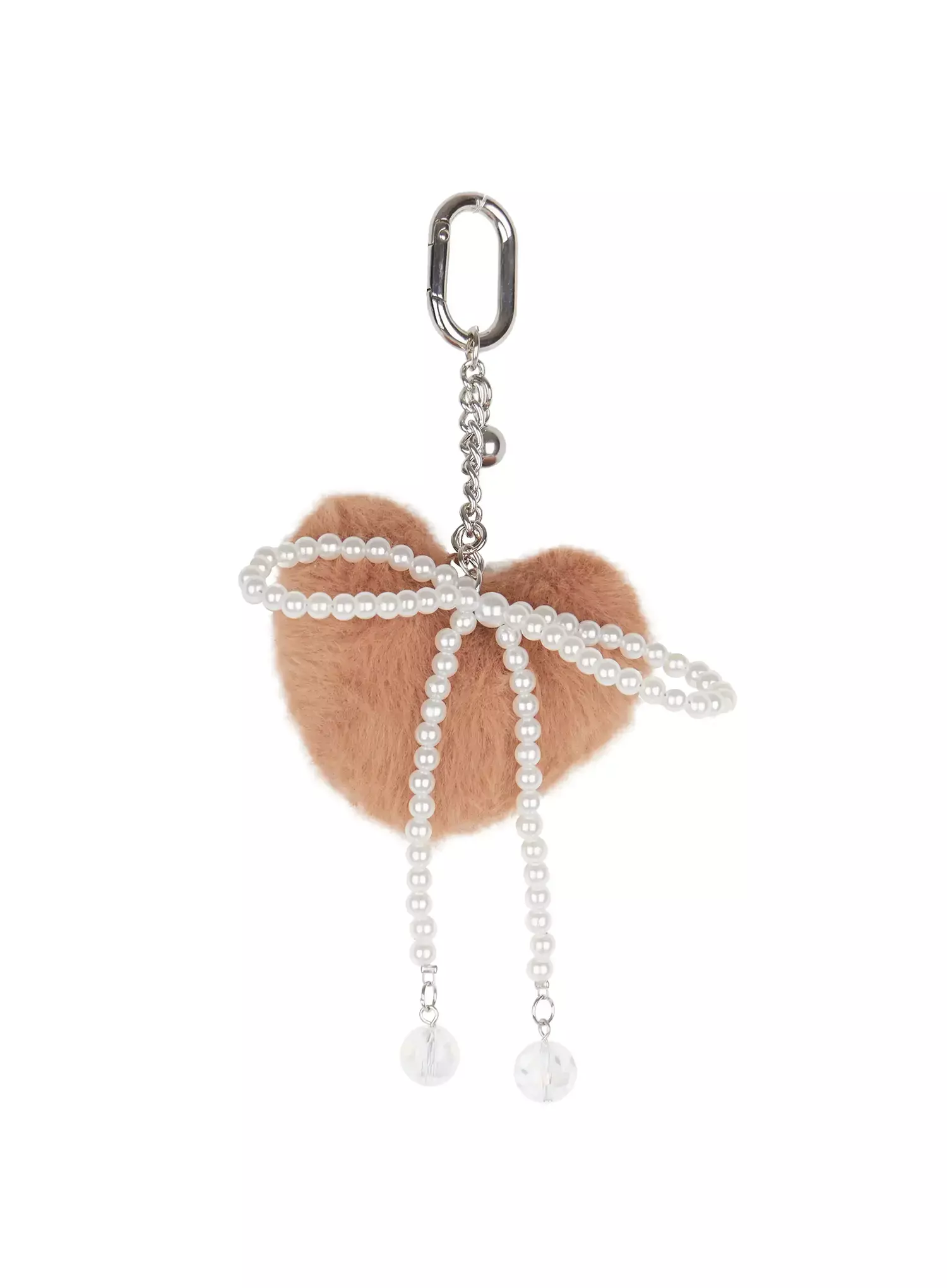 Fluffy Heart Ribbon Charm Keychain IO516 - Image 9