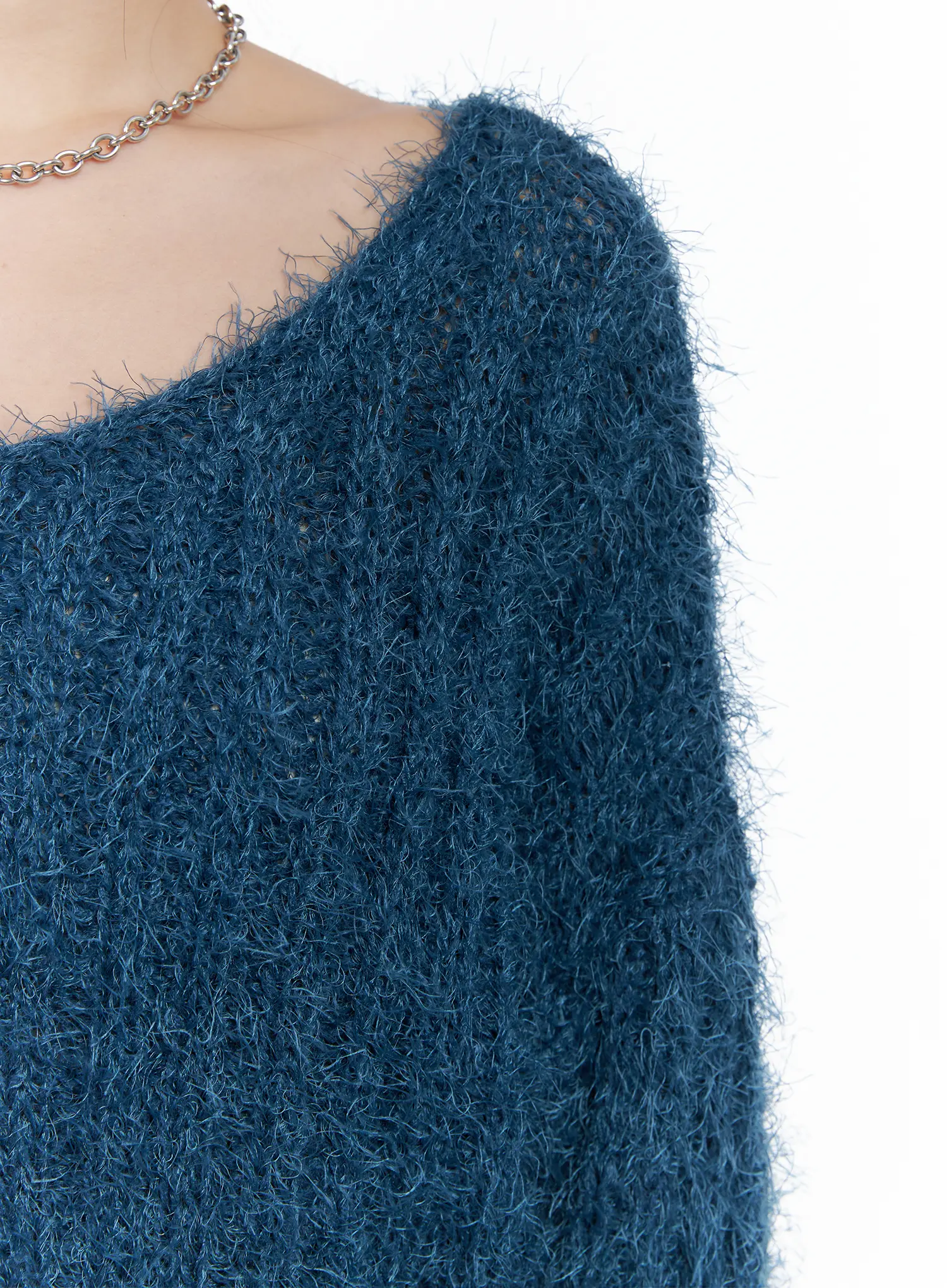Fluffy Off-Shoulder Sweater CS502 - Image 3