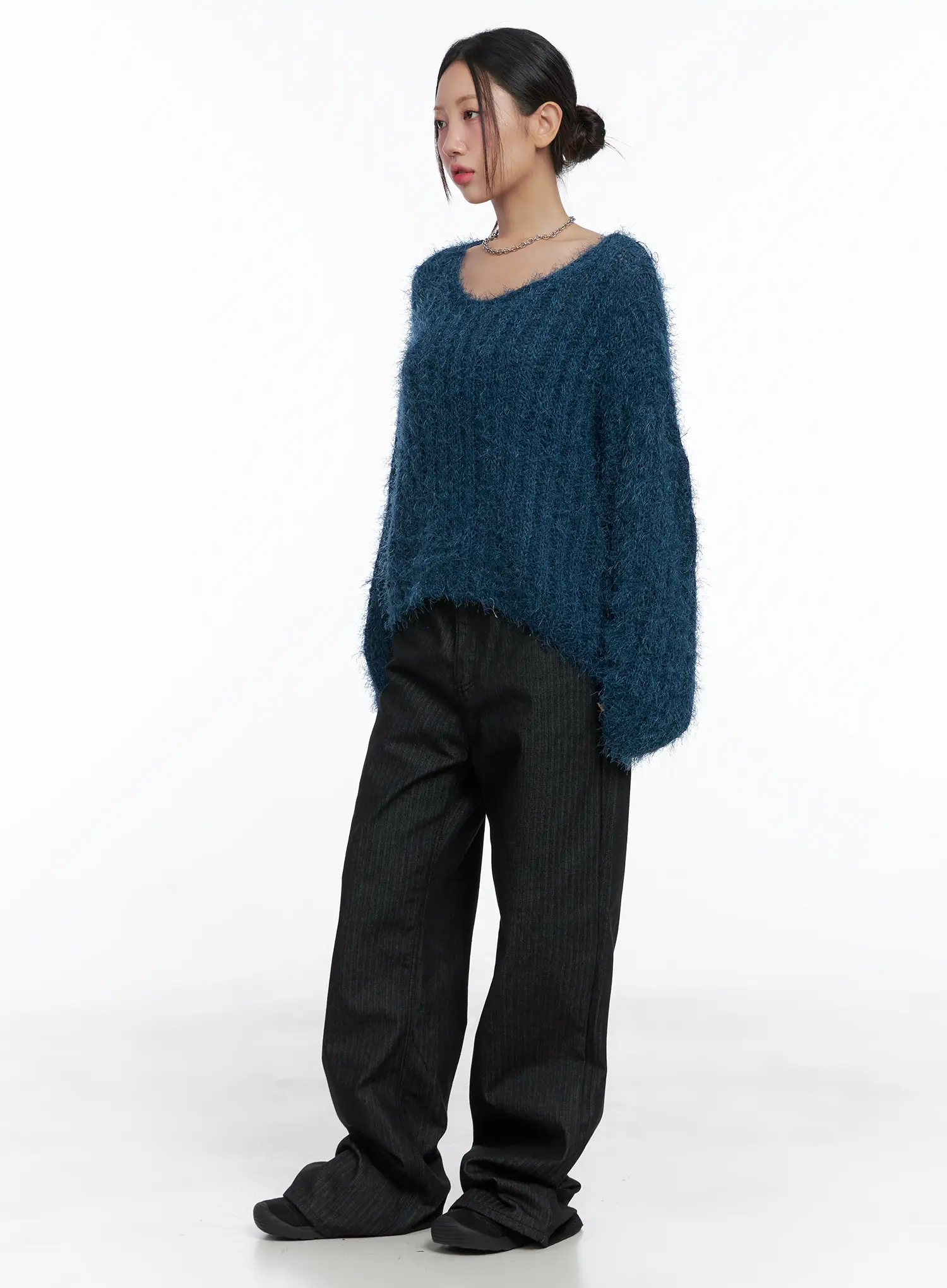 Fluffy Off-Shoulder Sweater CS502 - Image 6