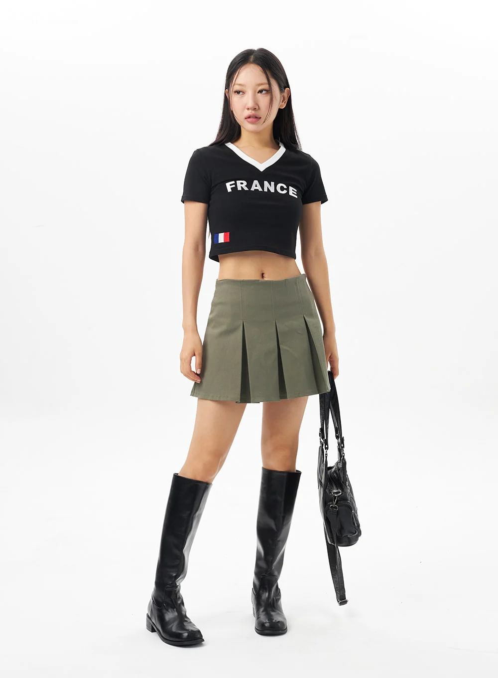 France V-Neck Tee CU315 - Image 3