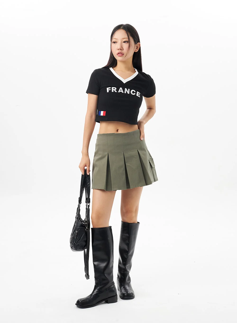 France V-Neck Tee CU315 - Image 7