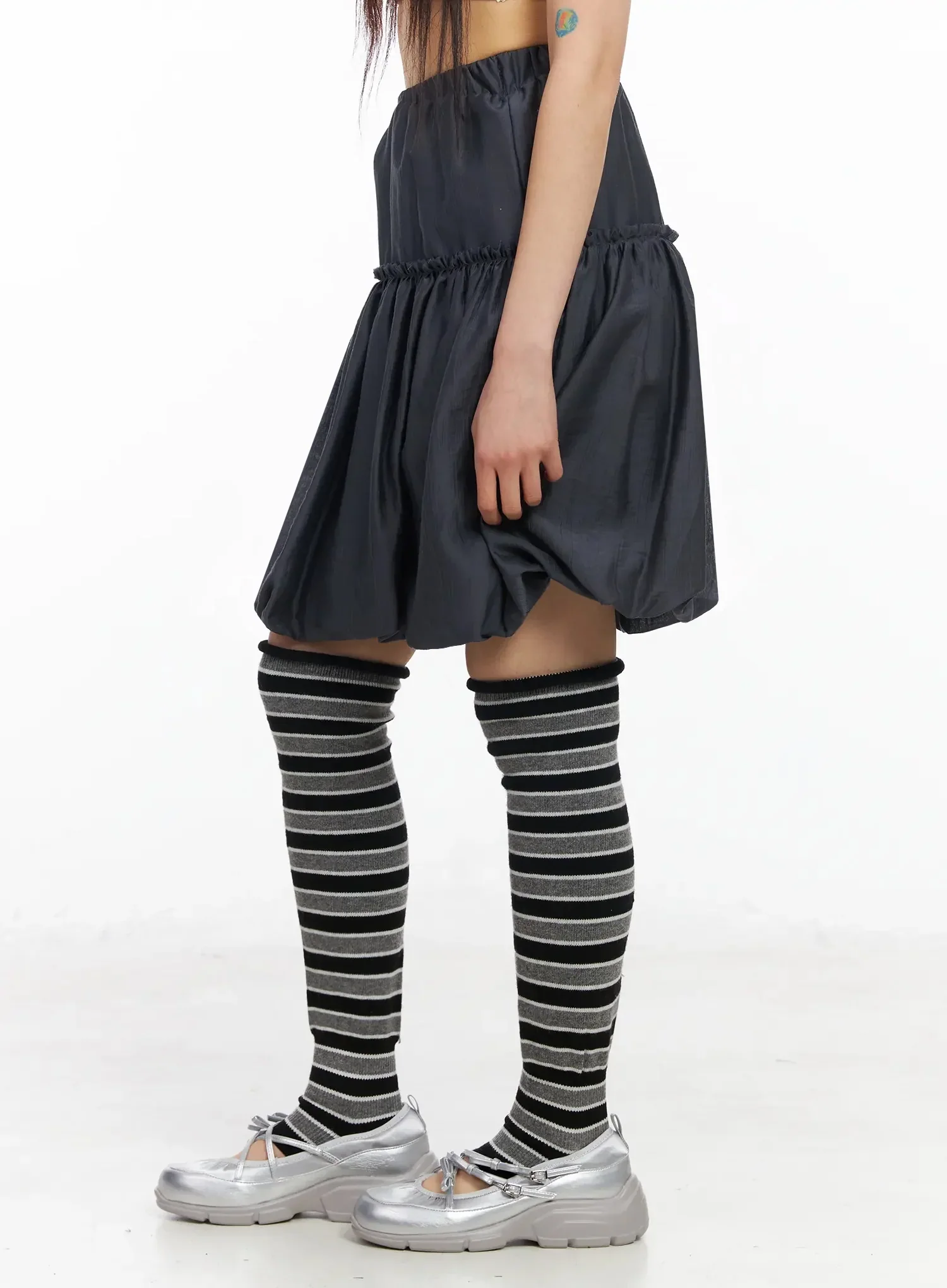Frill Balloon Midi Skirt IA523 - Image 10