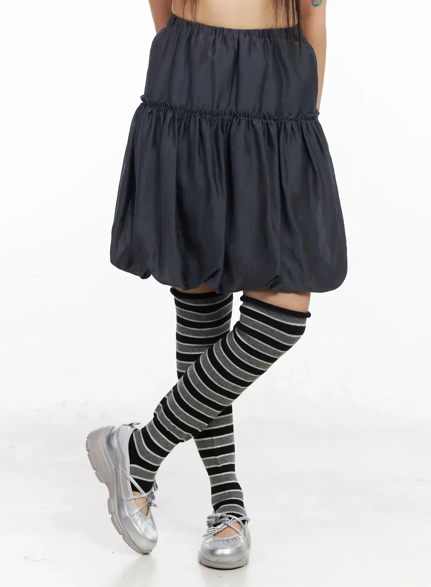 Frill Balloon Midi Skirt IA523 - Image 5