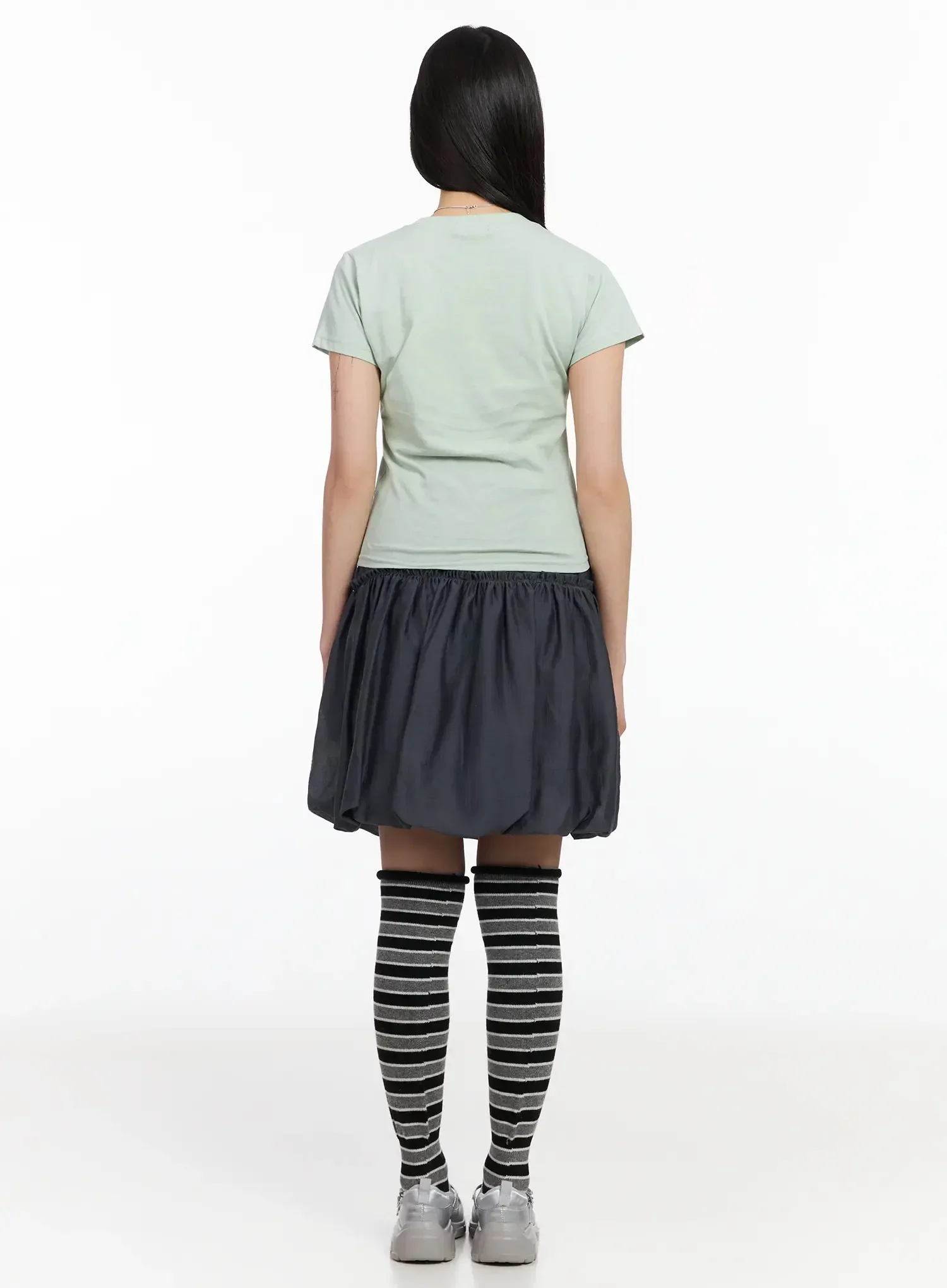 Frill Balloon Midi Skirt IA523 - Image 9