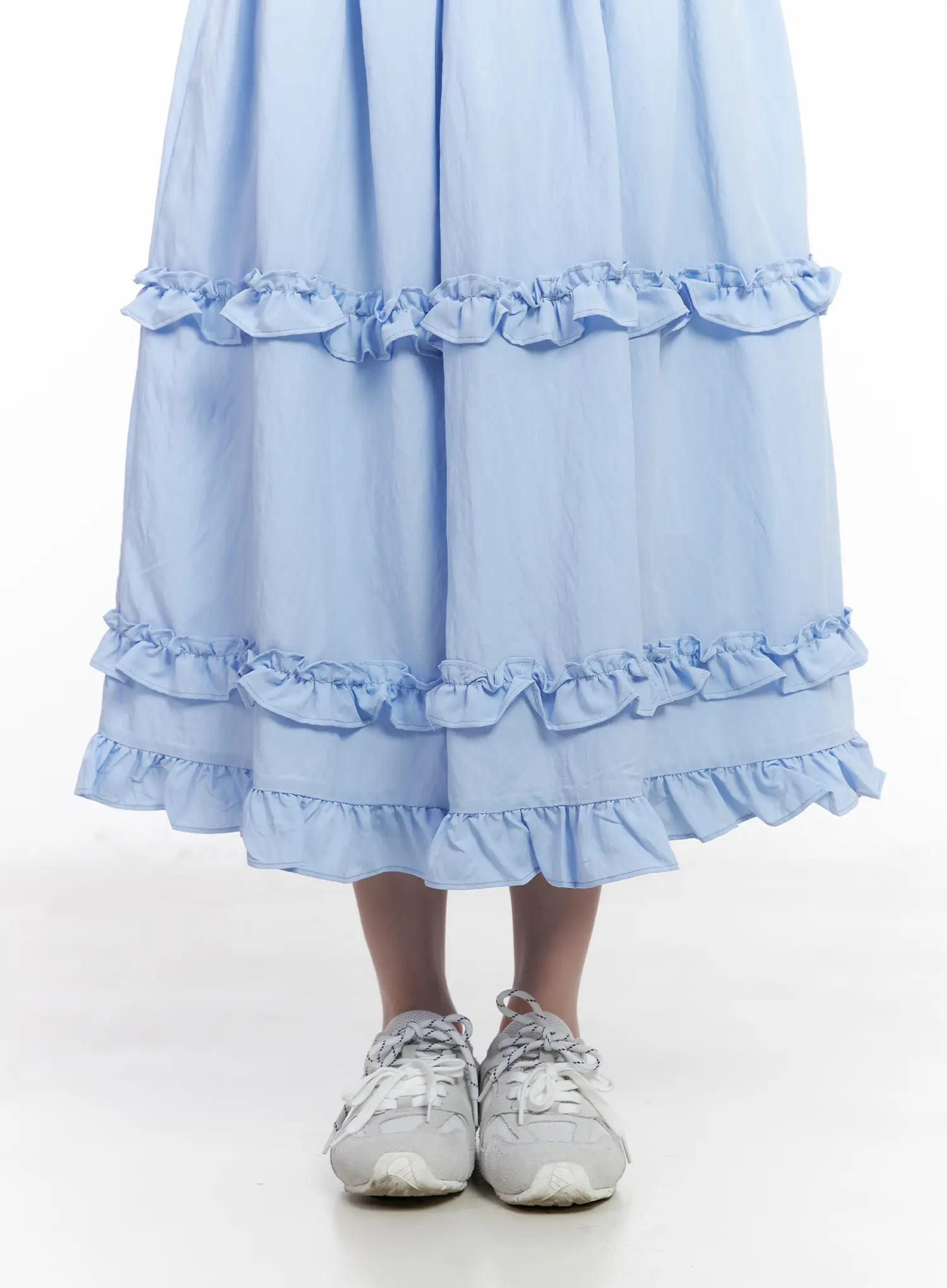 Frill Flare Midi Skirt CA509 - Image 4