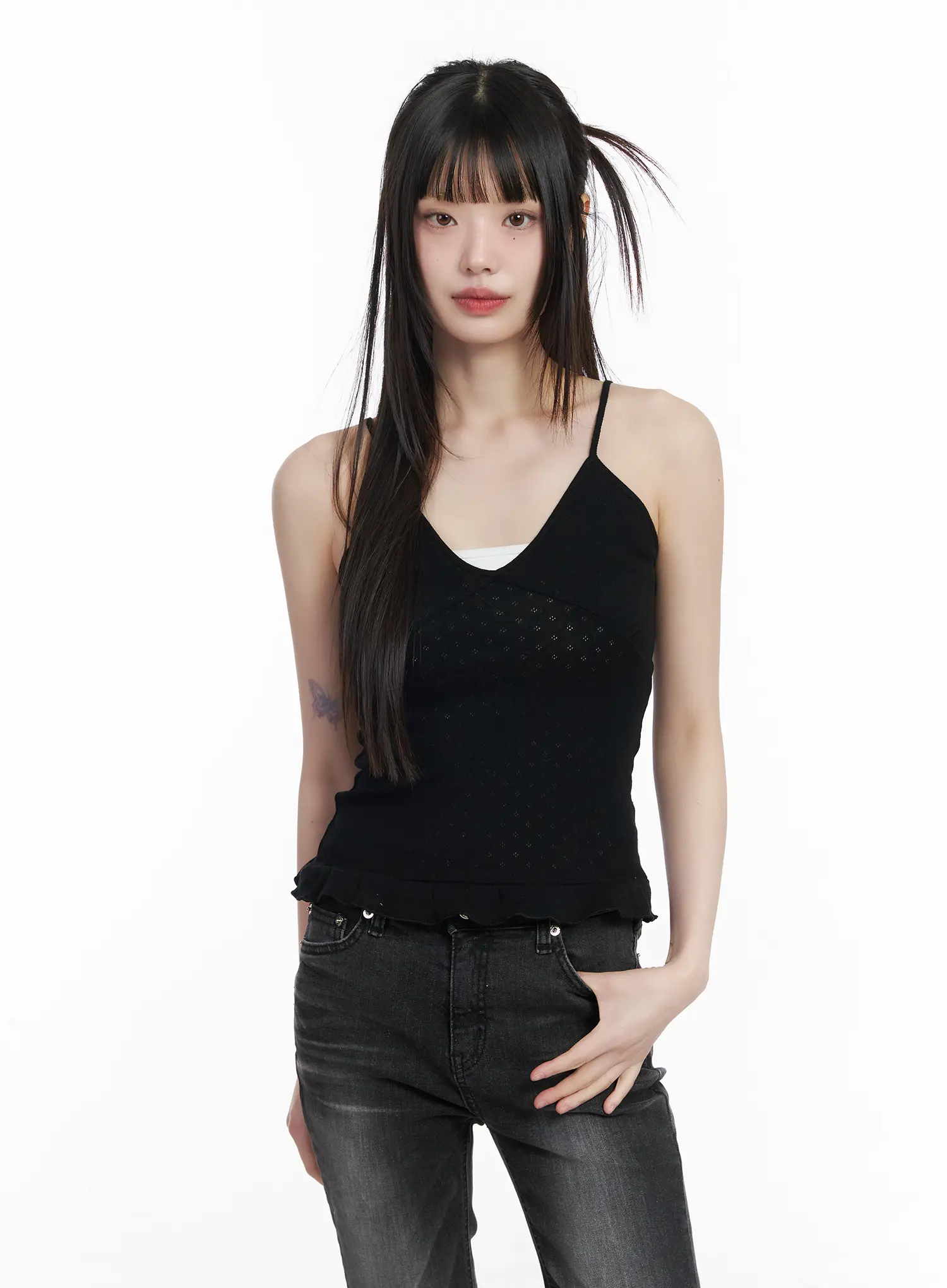 Frill Hem Cami Top CM525 - Image 10