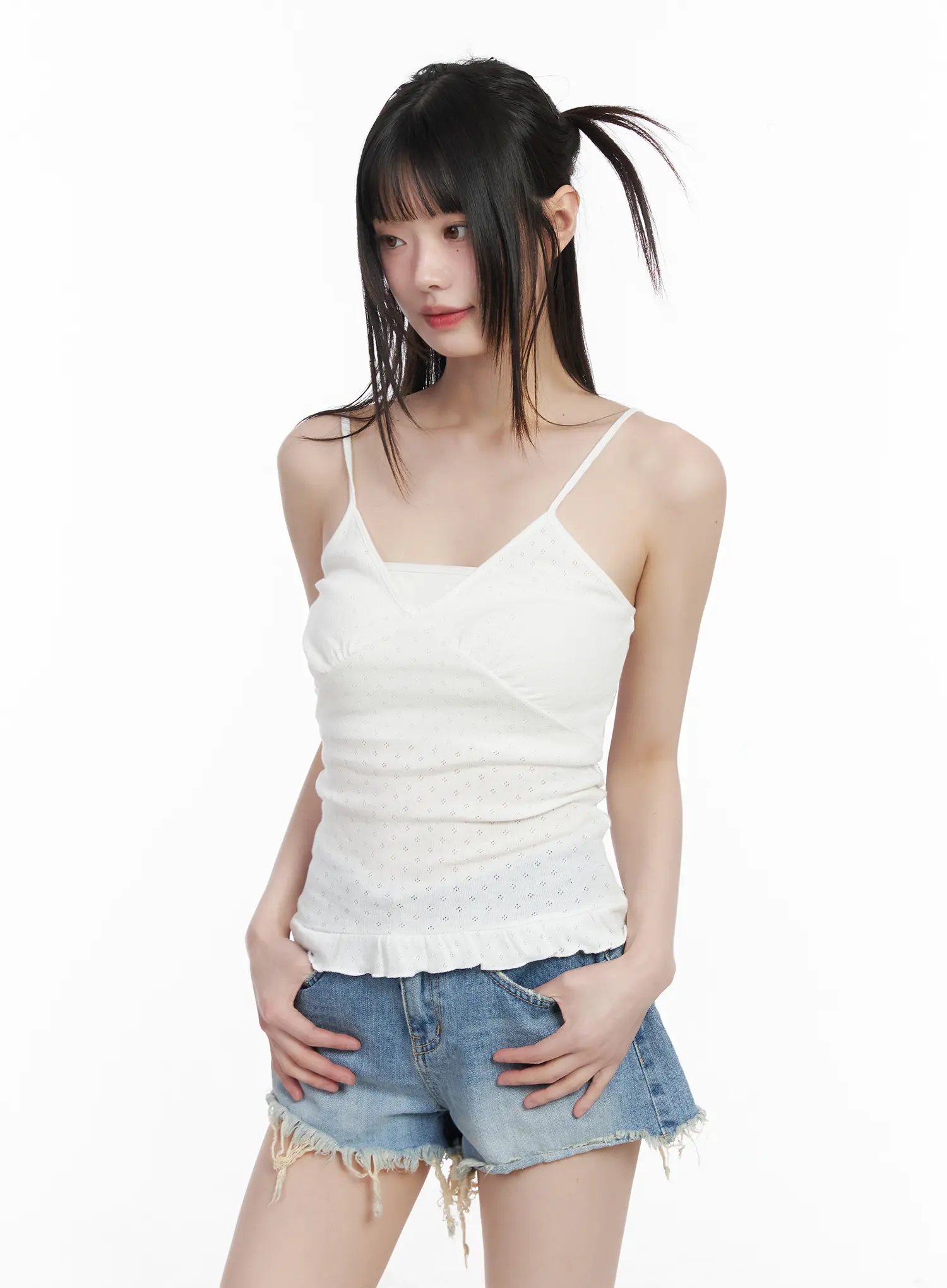 Frill Hem Cami Top CM525 - Image 5