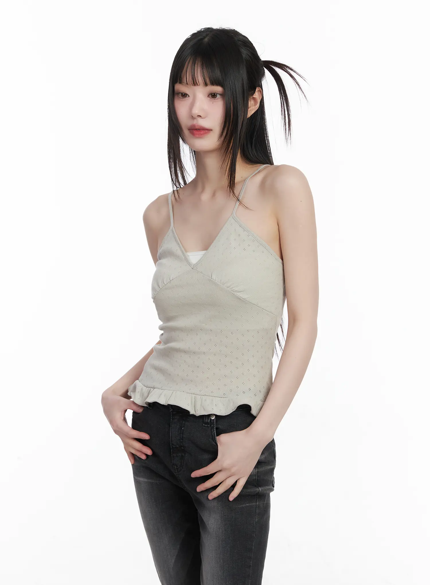 Frill Hem Cami Top CM525 - Image 9