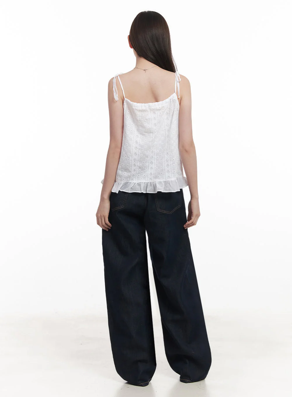 Frill Lace Ribbon Cami Top IY509 - Image 12
