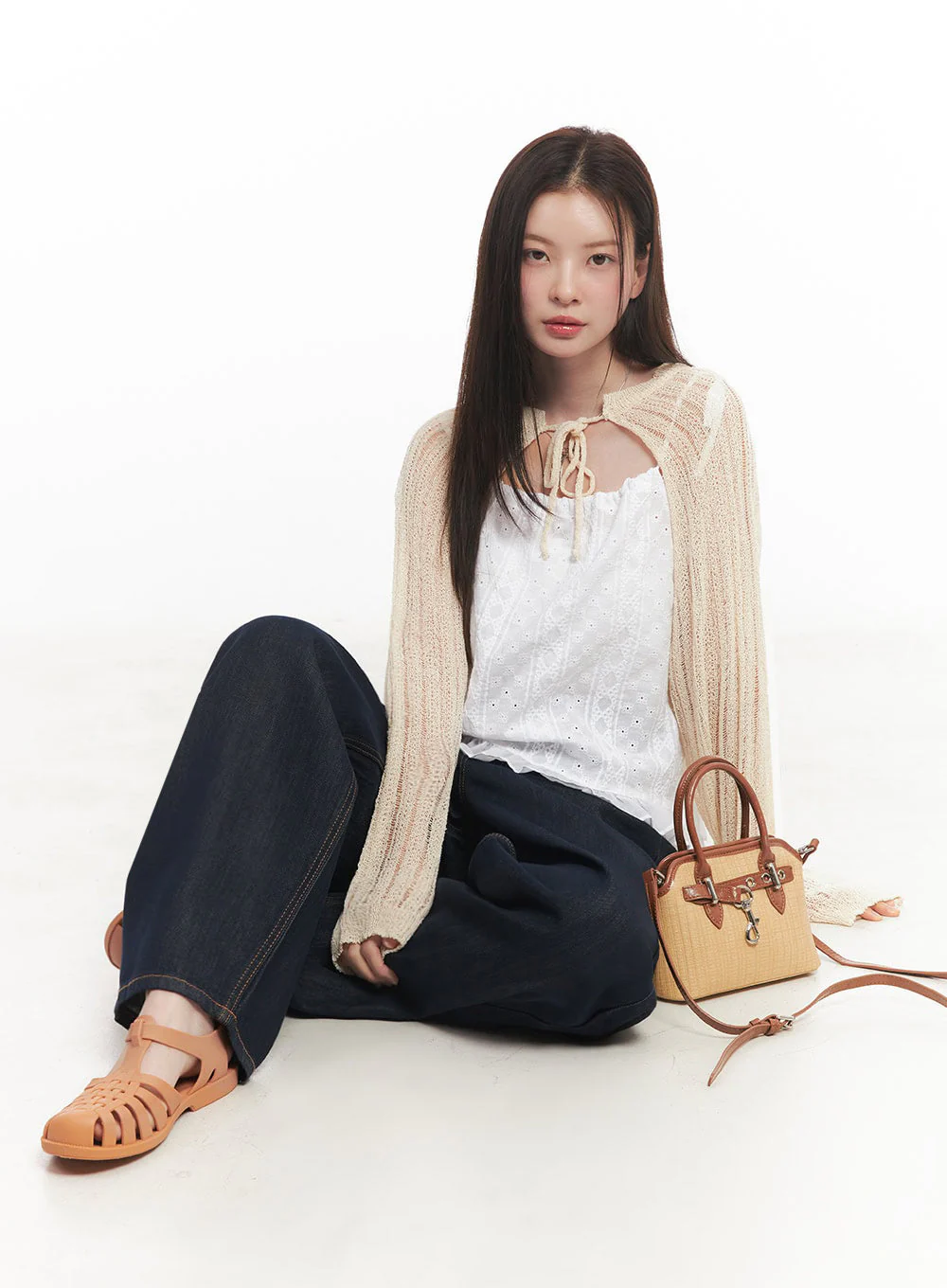Frill Lace Ribbon Cami Top IY509 - Image 13