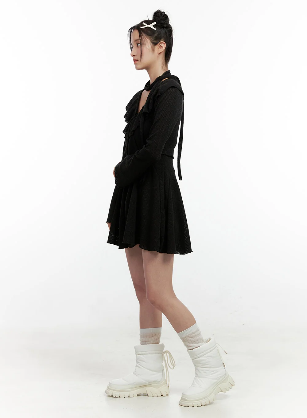 Frill Mini Dress Set ON404 - Image 3