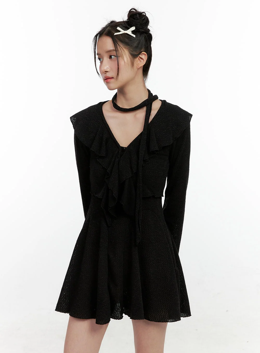Frill Mini Dress Set ON404 - Image 7
