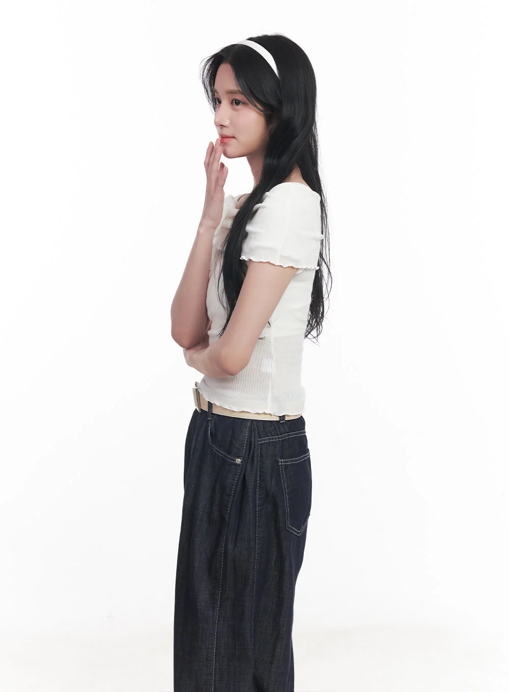 Frill Off-Shoulder Top CY526 - Image 5