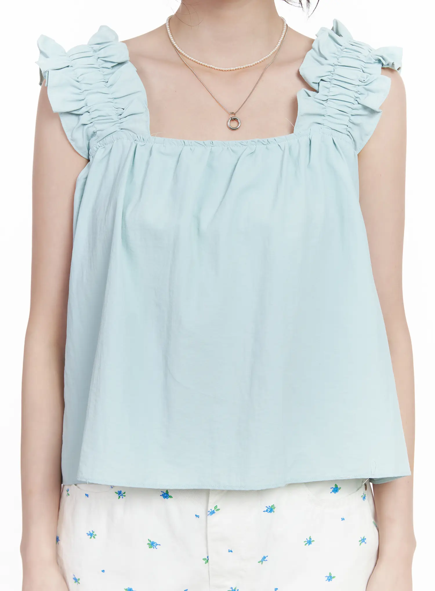 Frill Strap Sleeveless Top CA510 - Image 4