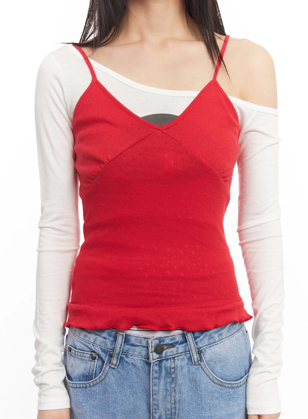 Frill-Trim Cami Top CA523 - Image 8