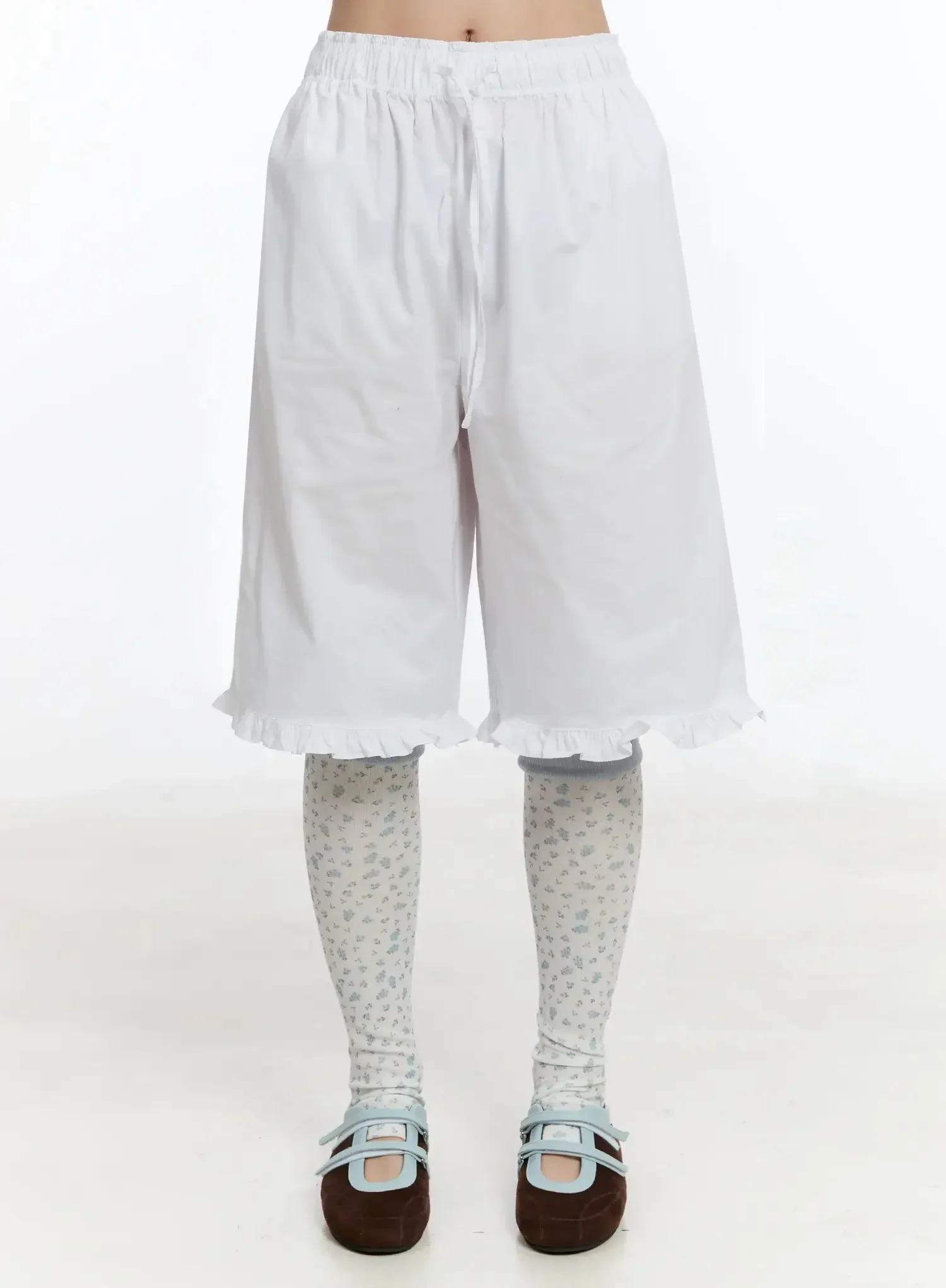 Frilled Cotton Shorts IM509
