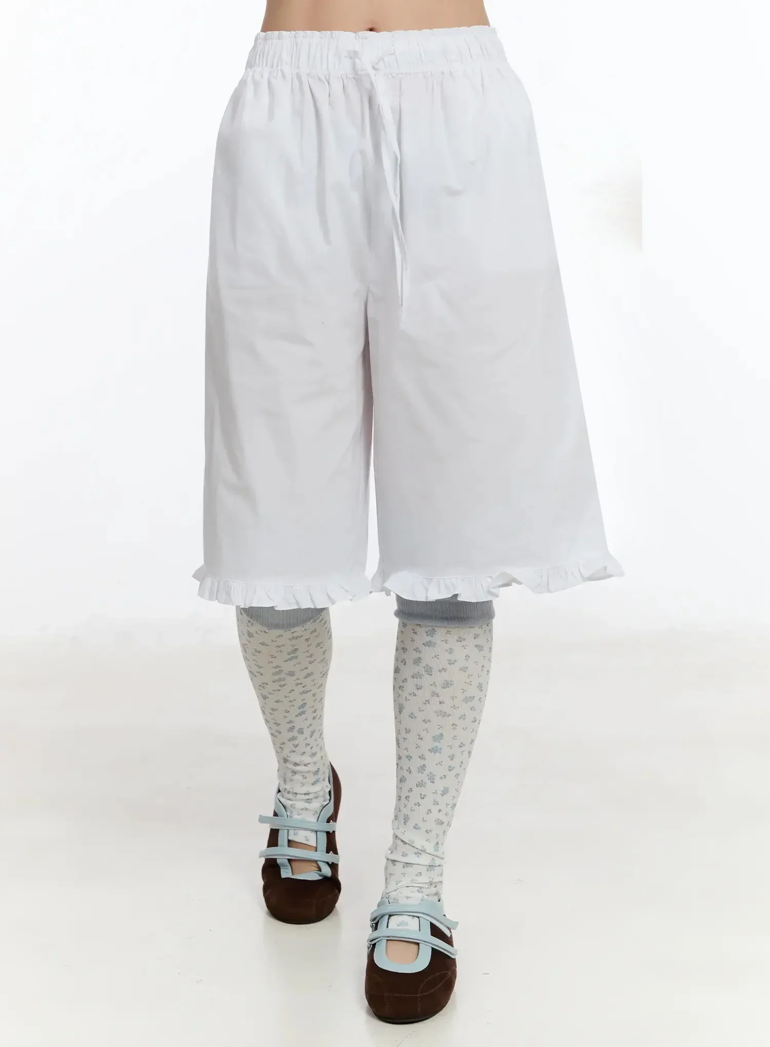 Frilled Cotton Shorts IM509 - Image 11
