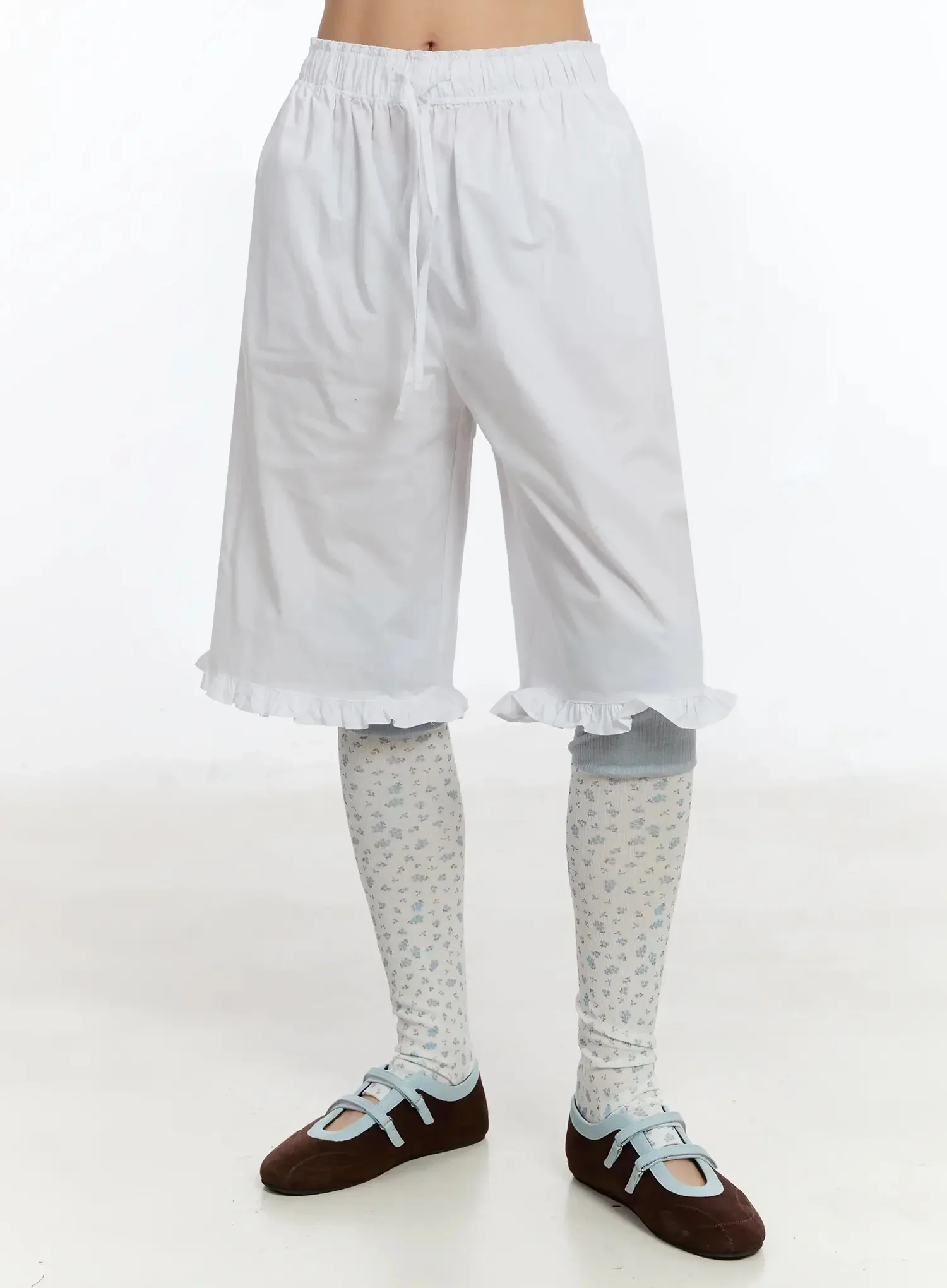 Frilled Cotton Shorts IM509 - Image 5