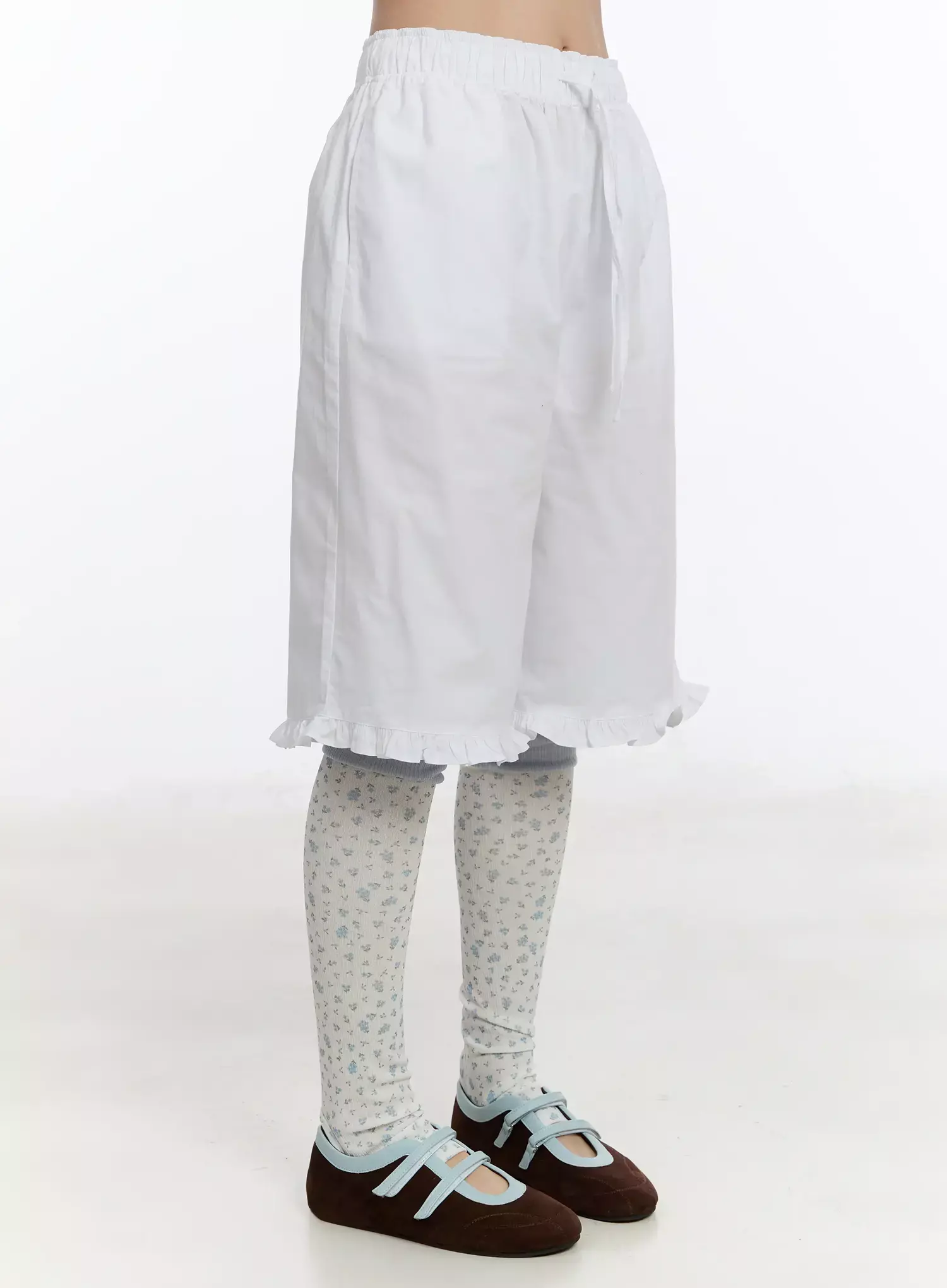 Frilled Cotton Shorts IM509 - Image 6