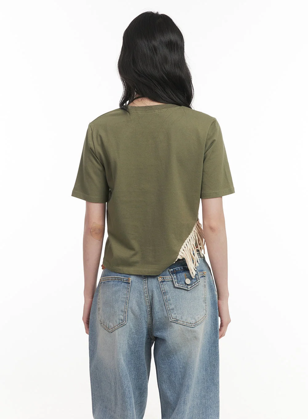 Fringe-Hem Asymmetric Top CF513 - Image 7