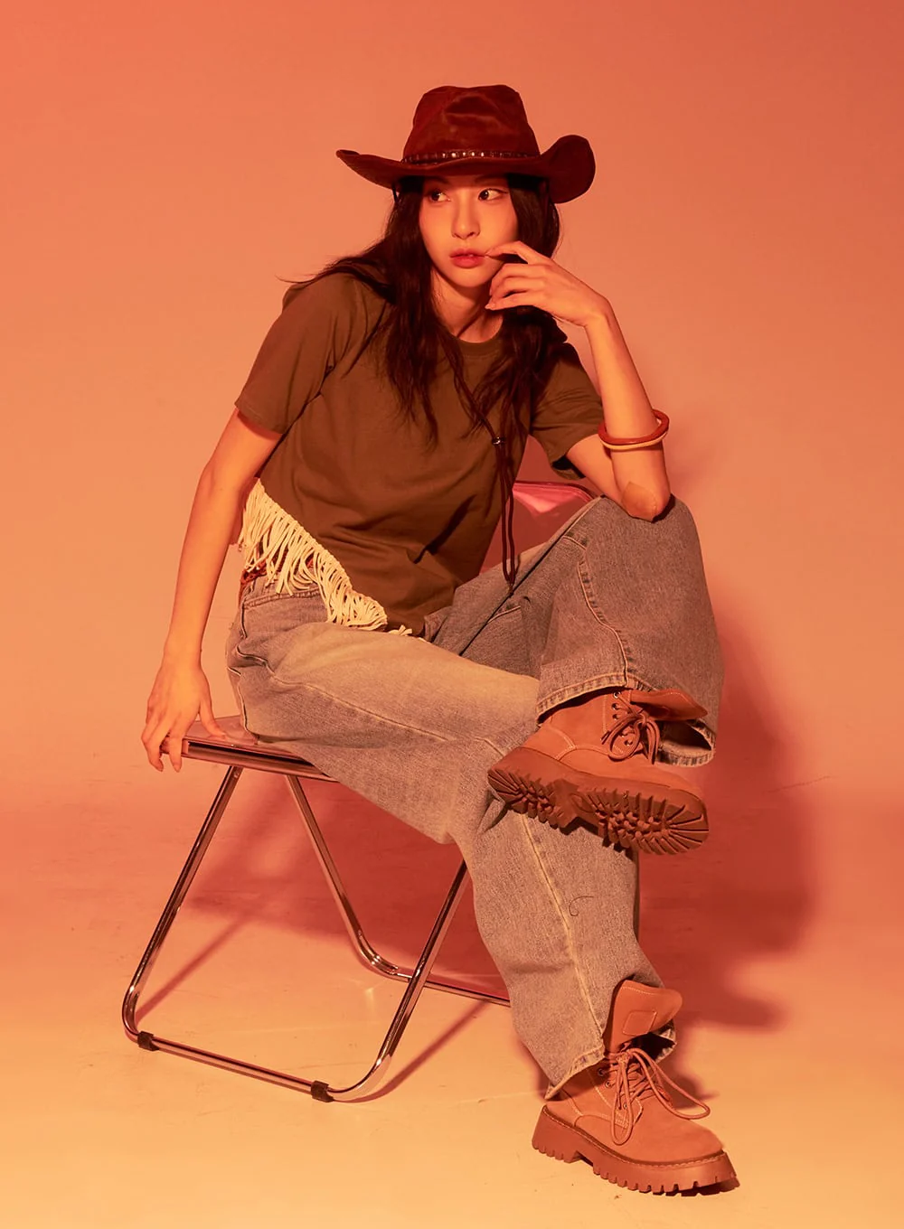 Fringe-Hem Asymmetric Top CF513 - Image 9