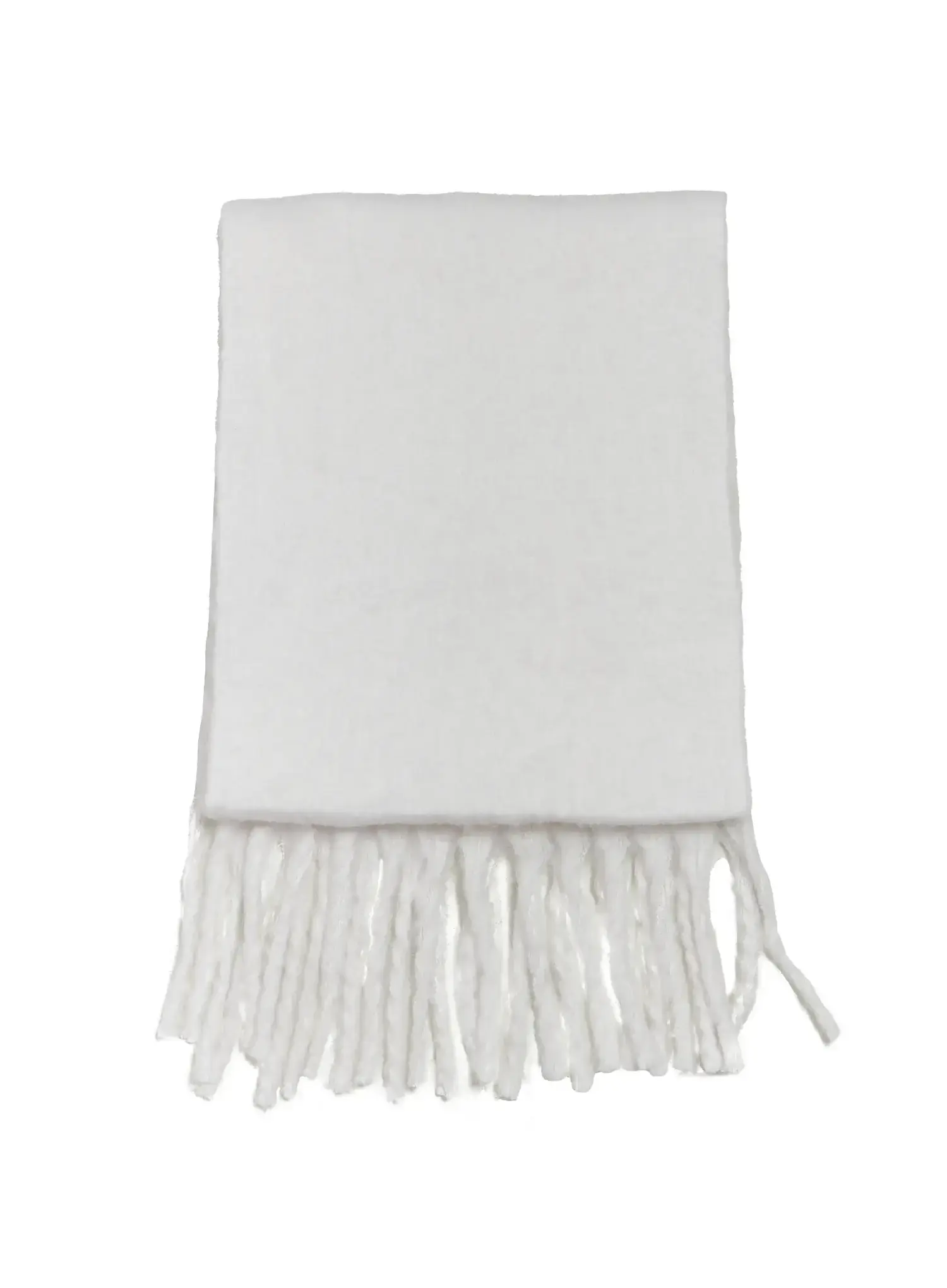 Fringed Solid Scarf IN513 - Image 6