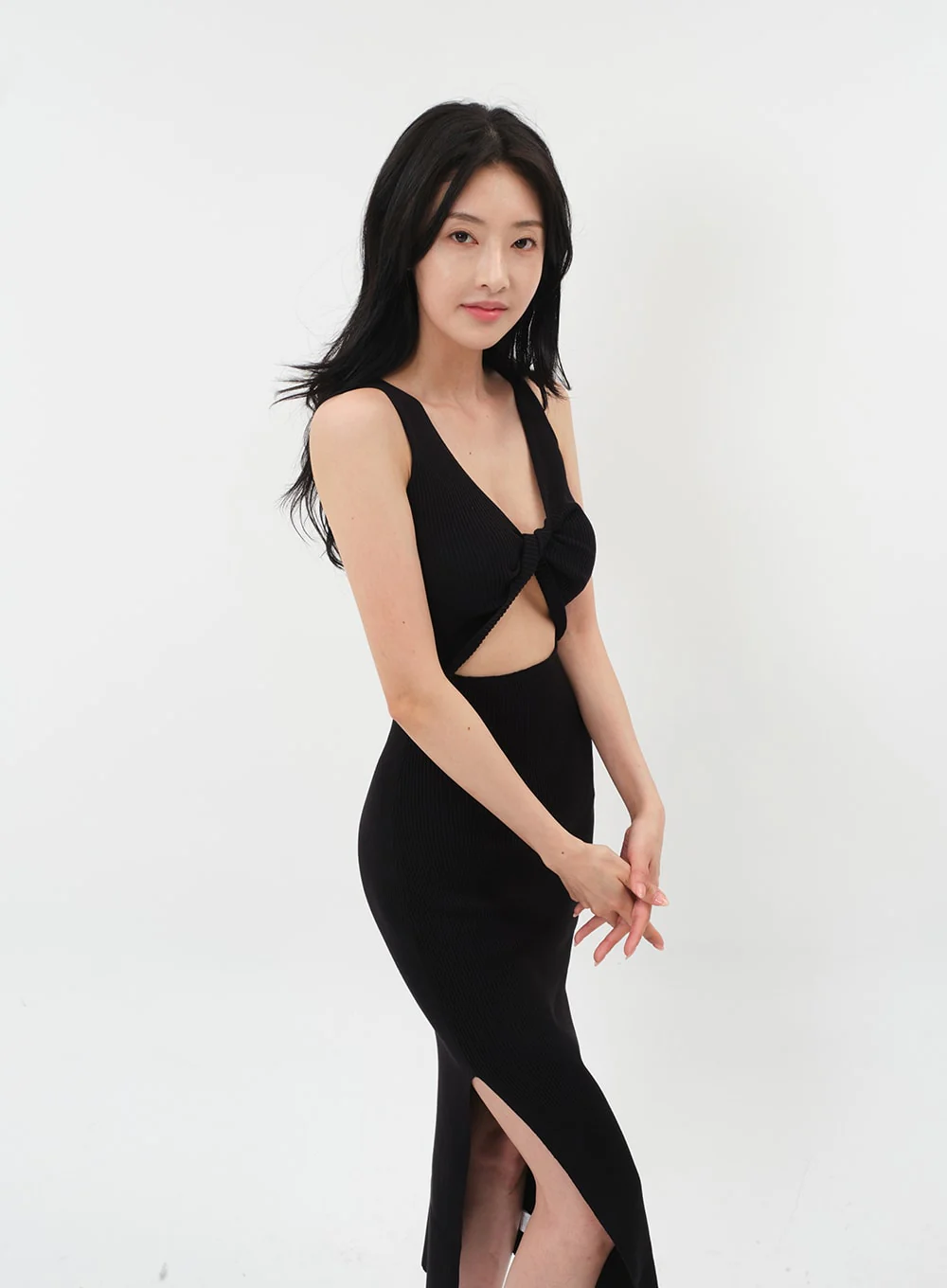 Front Cut Out Maxi Sleeveless Dress IM5 - Image 2
