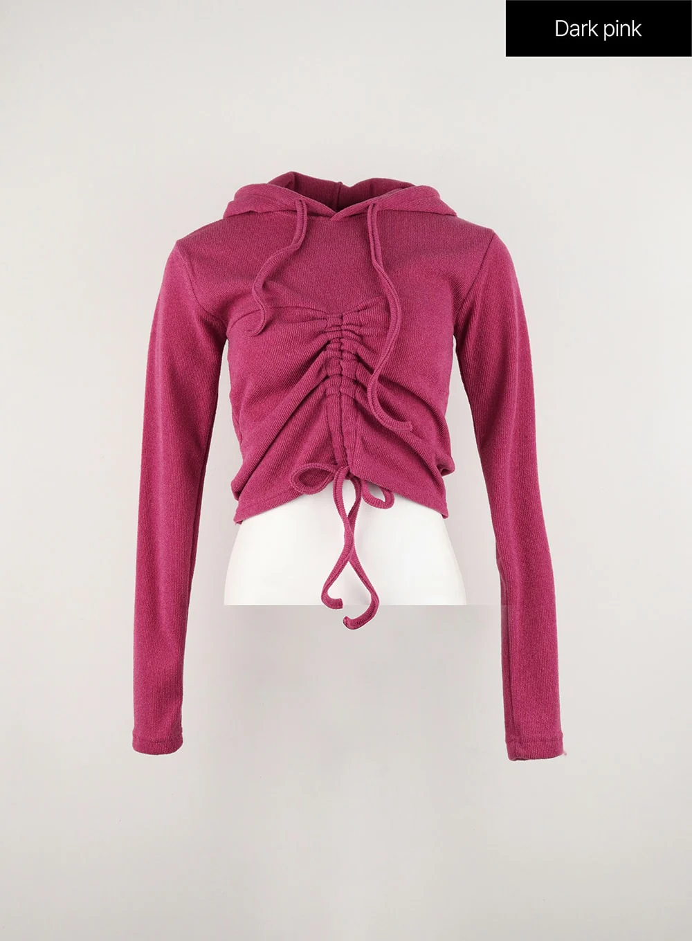 Front Shirring Hoodie Sweater IN328 - Image 10