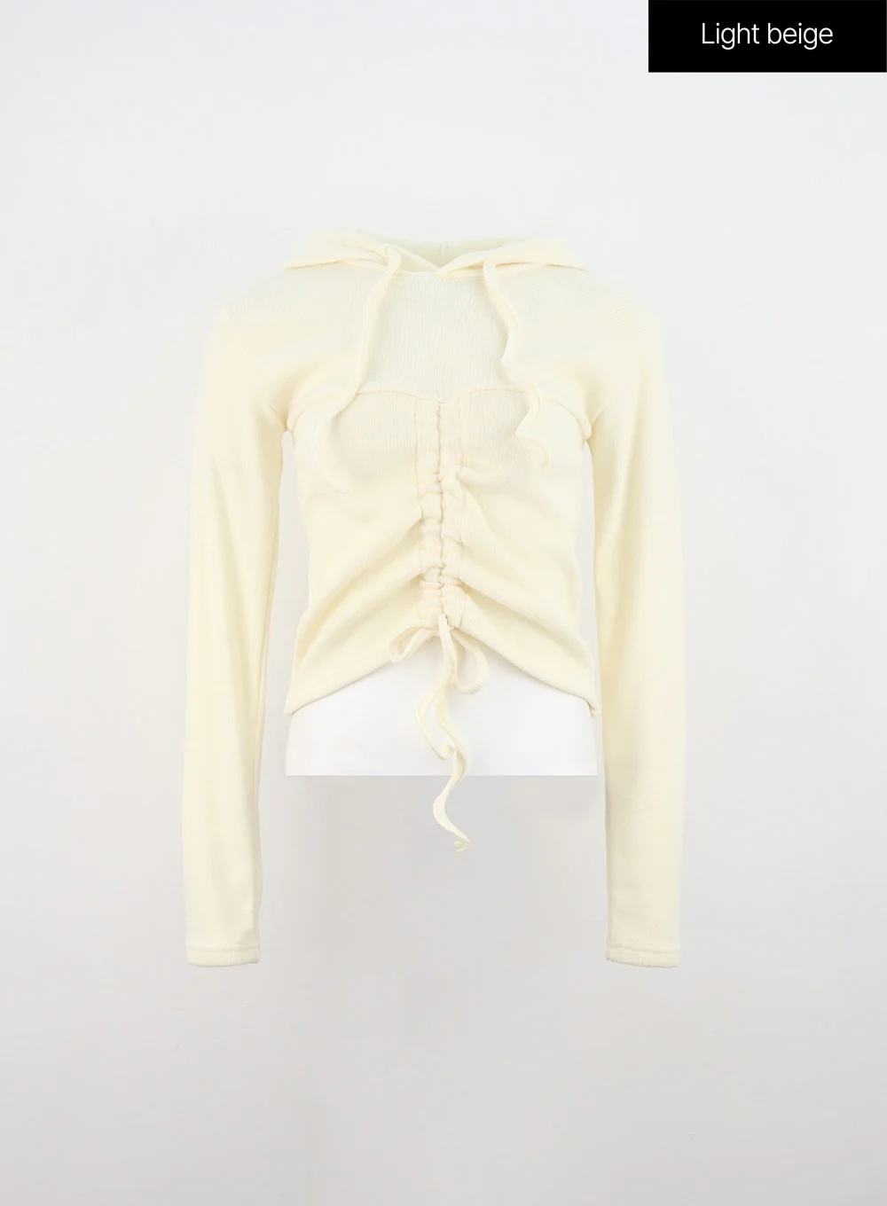 Front Shirring Hoodie Sweater IN328 - Image 8