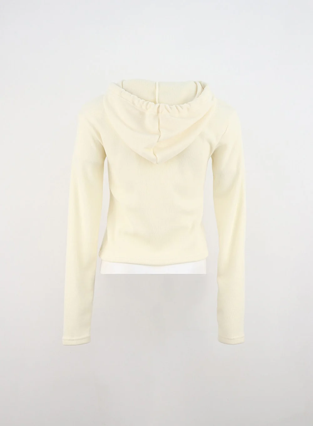 Front Shirring Hoodie Sweater IN328 - Image 9