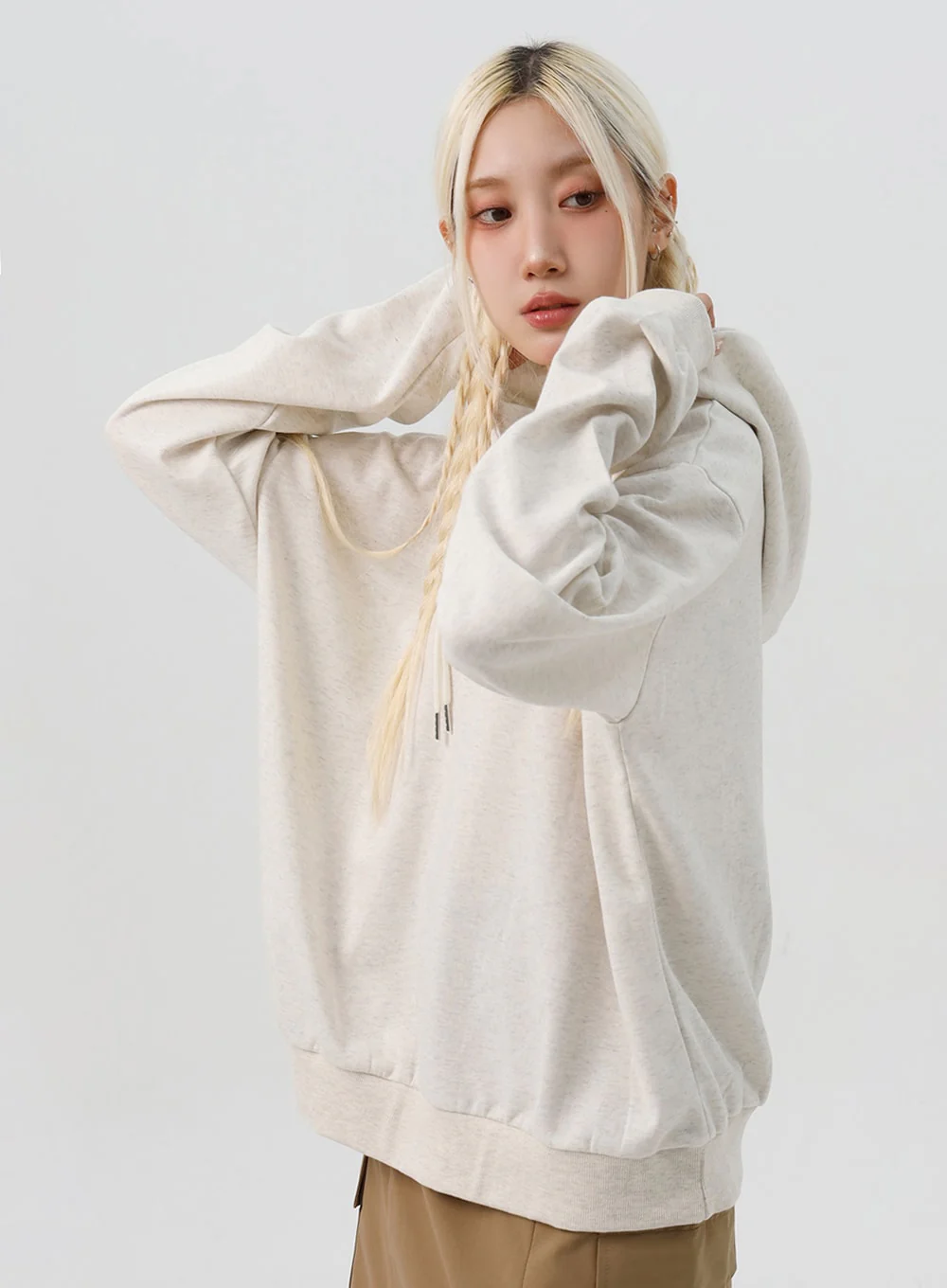Front Tie Hooded Sweatshirt IS312 - Image 5
