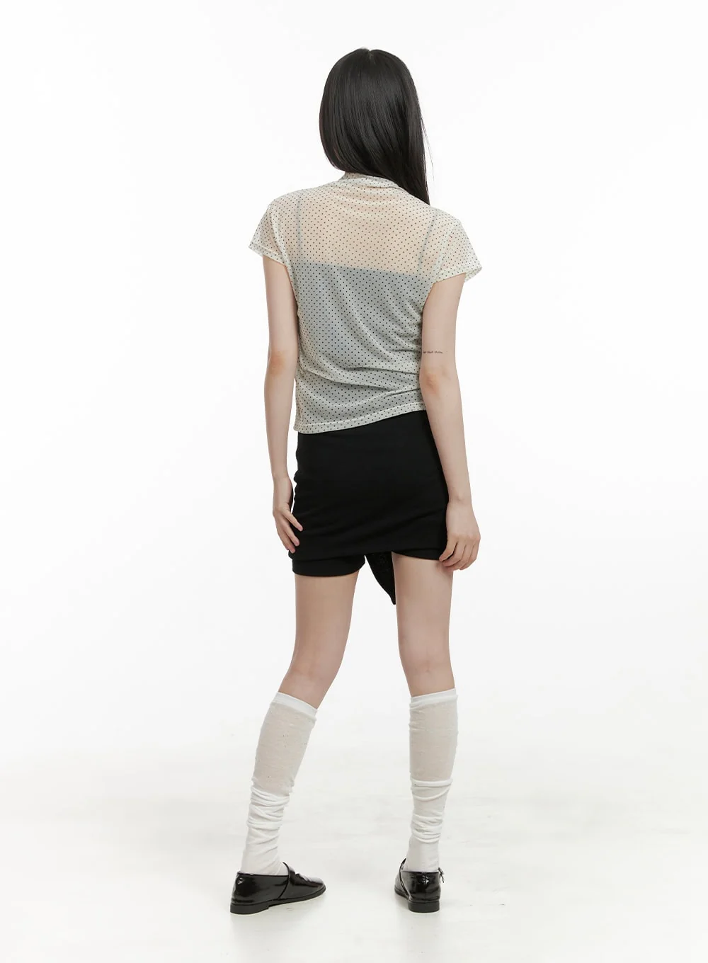 Front Wrap Cotton Shorts CY414 - Image 4